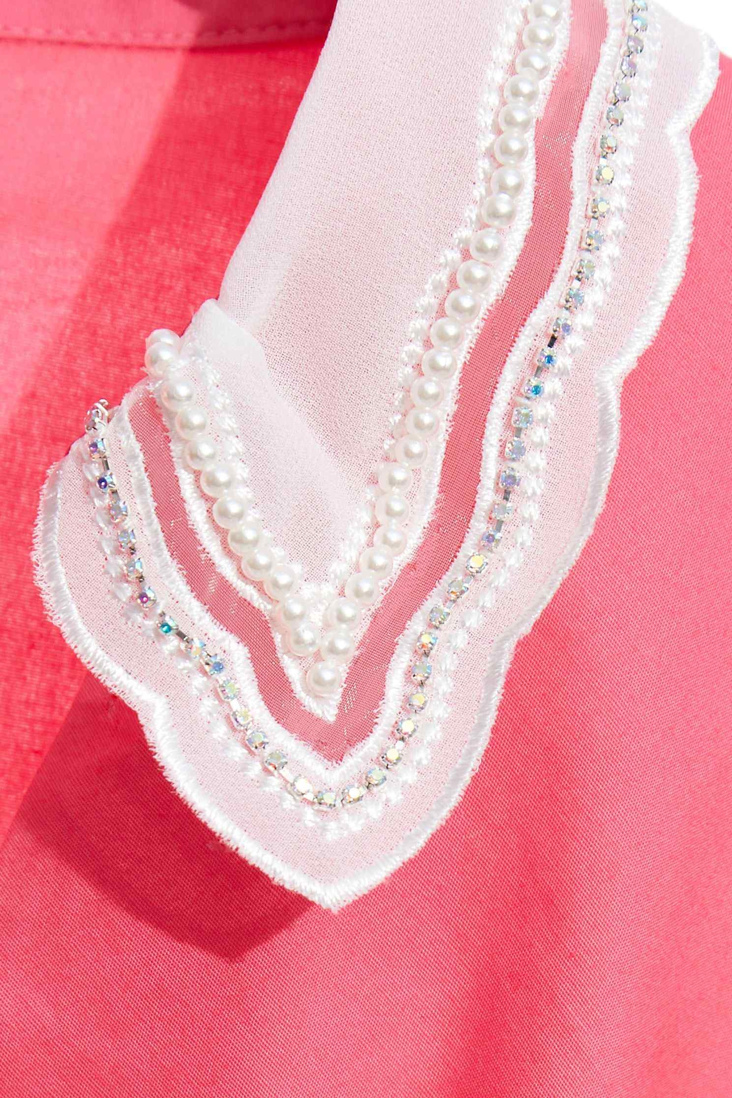 Front Gather Detail V-neck BlouseCreased effect V-neck top,V-Neck T shirts,Tops,Season (AW) Look,Pink