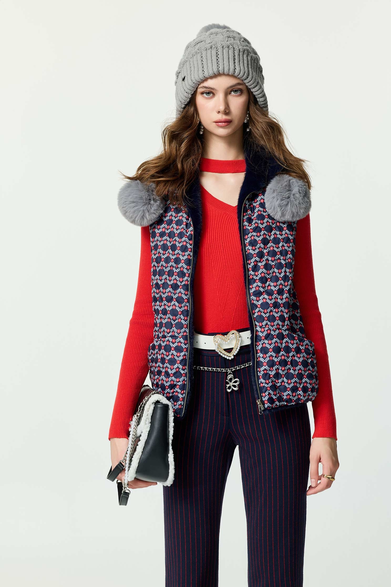 Long Sleeve Hollow Neckline Knit TopLong Sleeve Hollow Neckline Knit Top,Tops,Season (SS) Look,pearl,Knitted,Knitted tops