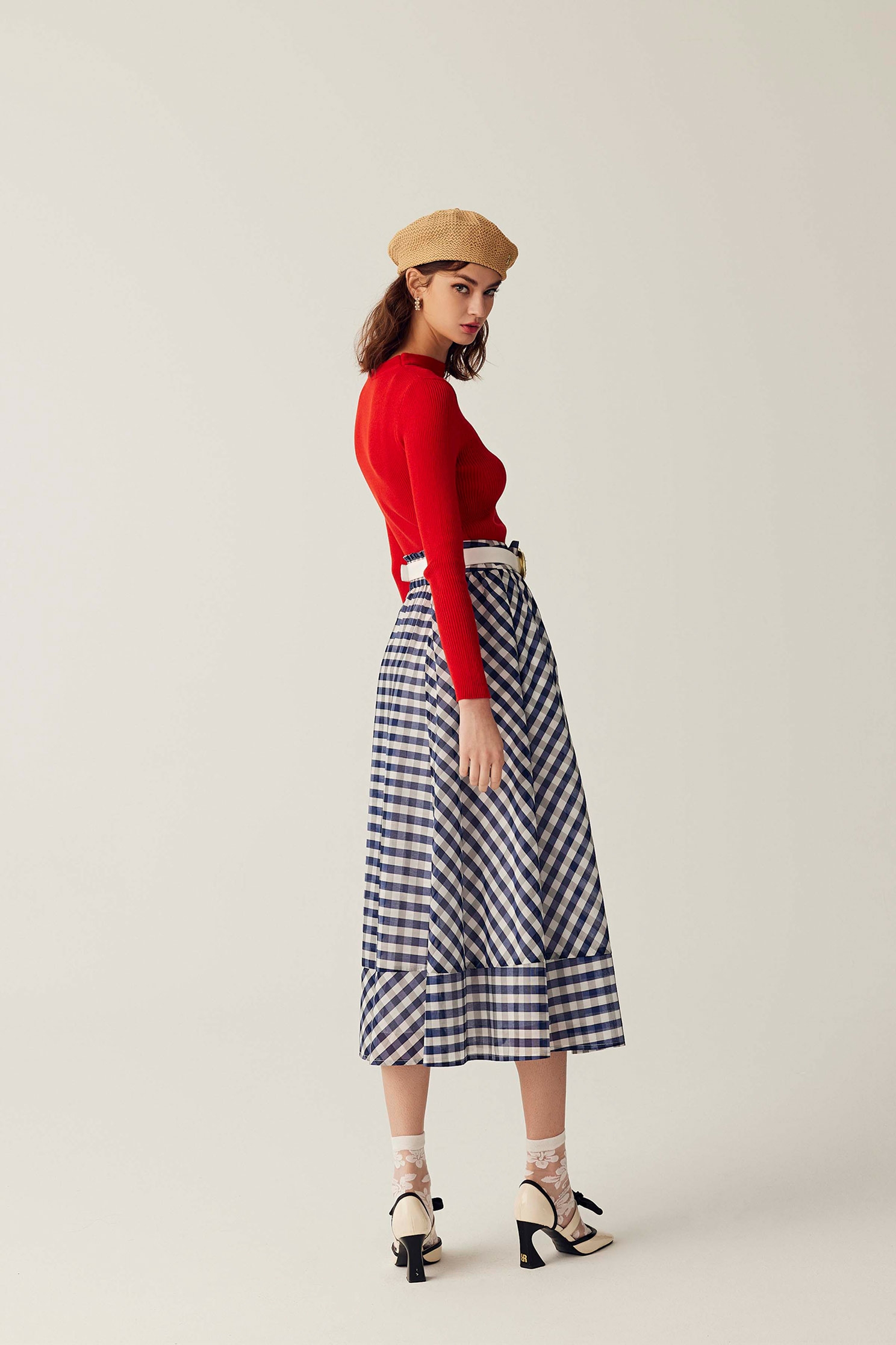 Long Sleeve Hollow Neckline Knit TopLong Sleeve Hollow Neckline Knit Top,Tops,Season (SS) Look,pearl,Knitted,Knitted tops