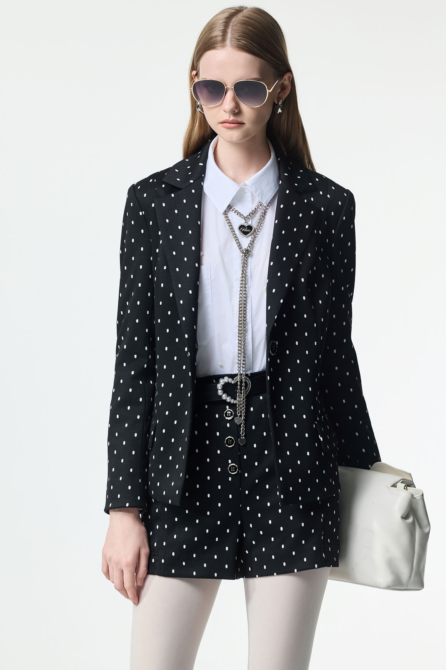 Pearl Detail Button Front BlousePearl Detail Button Front Blouse,Office Looks,pearl,Season (AW) Look,Blouses