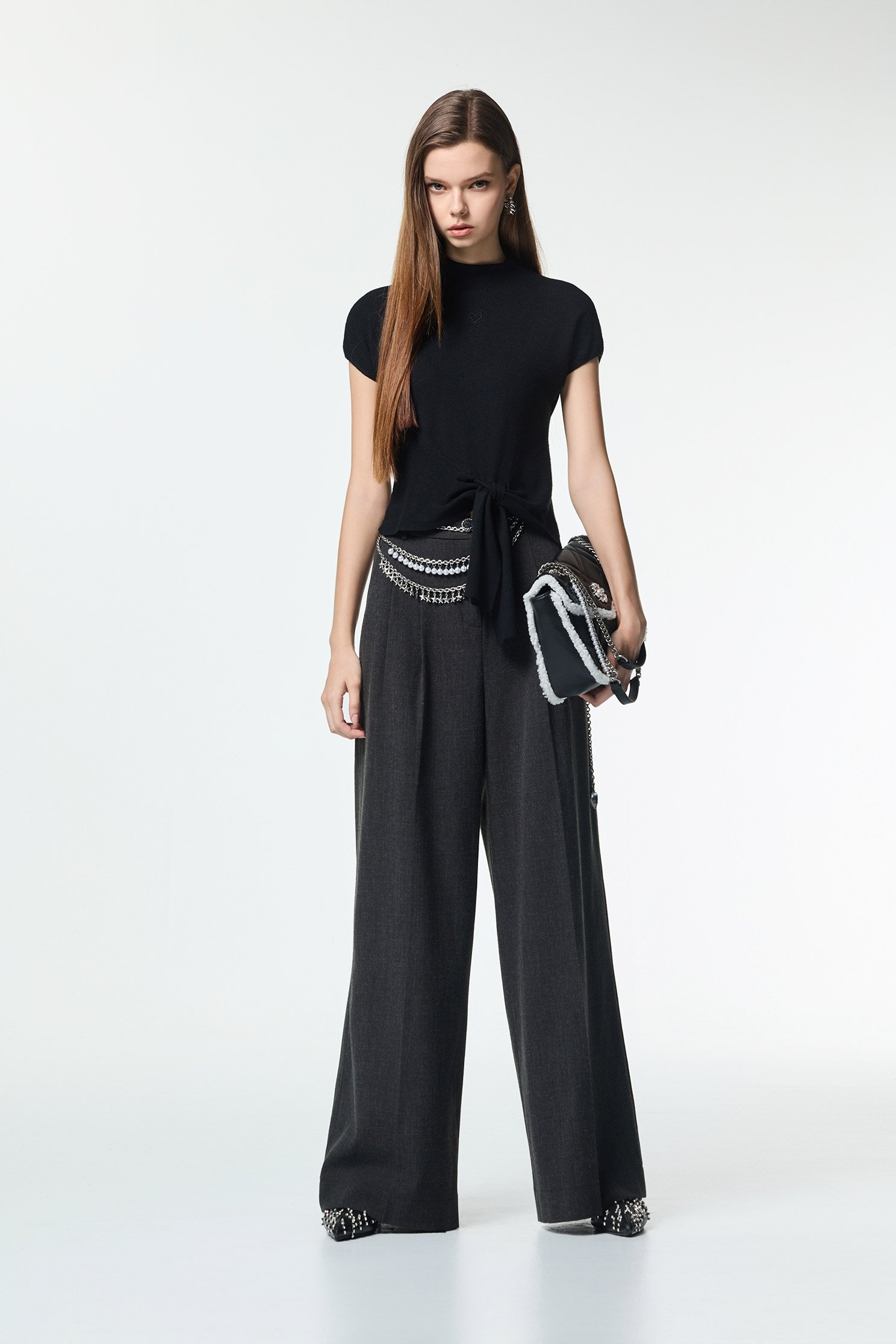 Front Knot Knit TopFront Knot Knit Top,Office Looks,bestselling,Season (AW) Look,Valentine,Embroidered,Knitted,Knitted tops