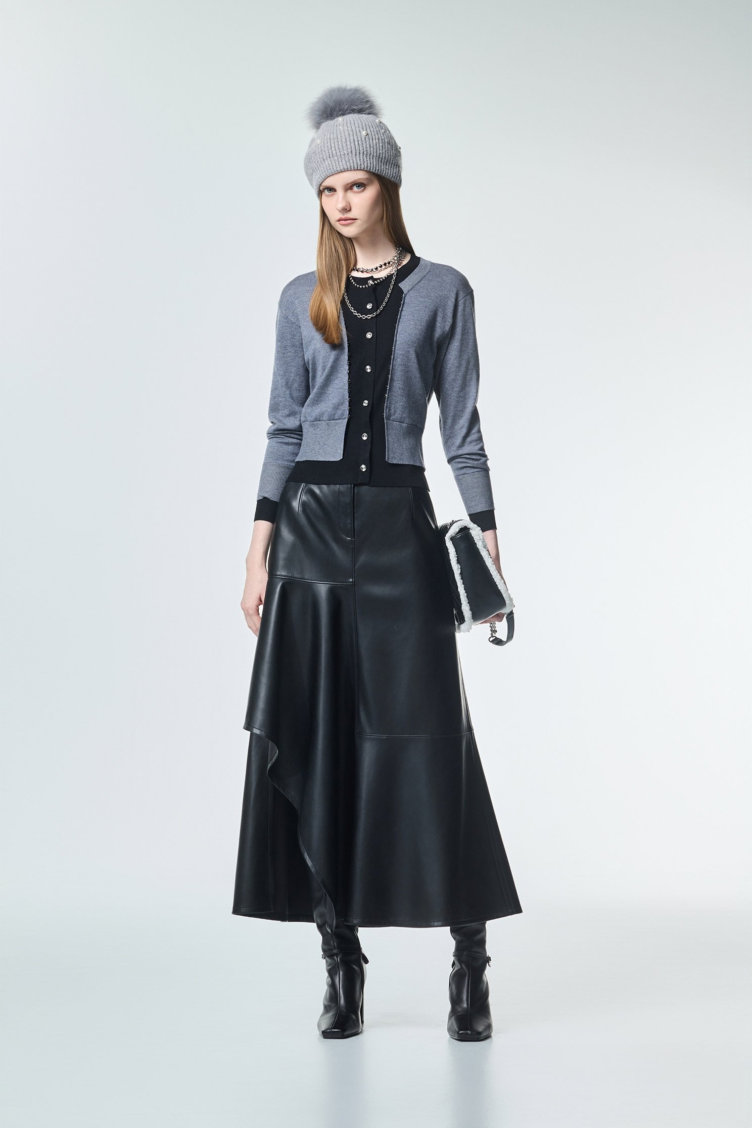 Fake Two Piece Knit TopFake Two Piece Knit Top,Office Looks,Tops,Season (AW) Look,Valentine,Knitted tops