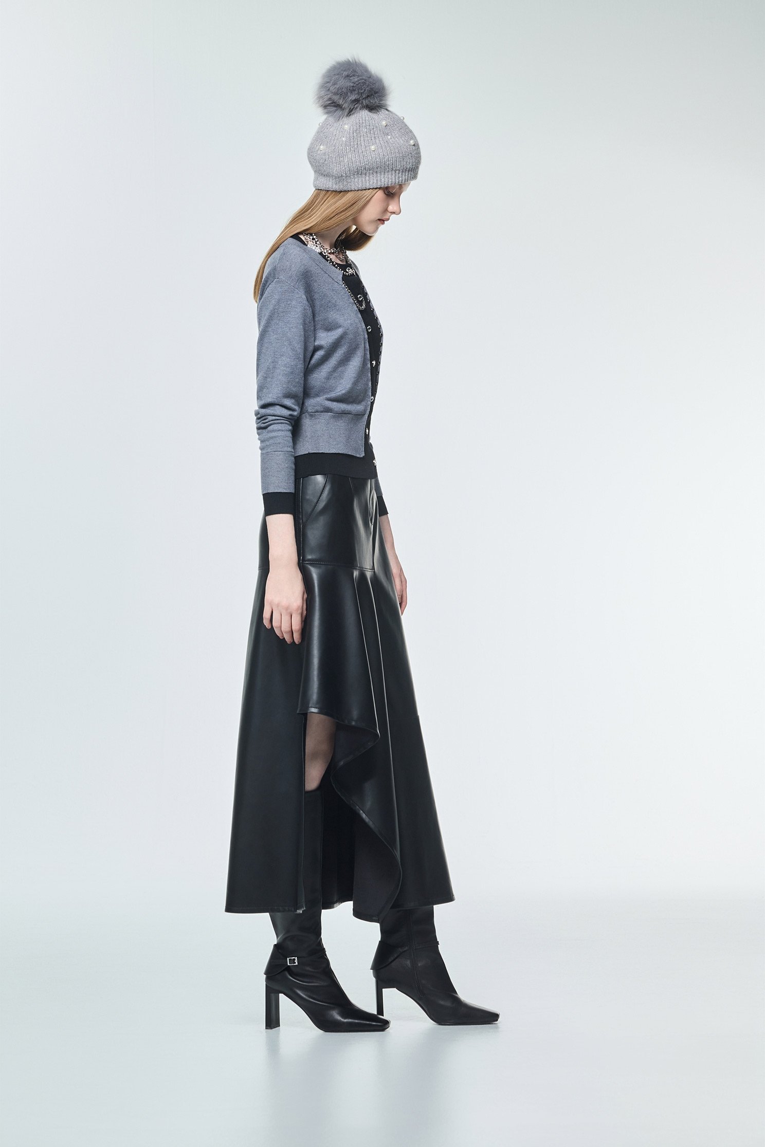 Fake Two Piece Knit TopFake Two Piece Knit Top,Office Looks,Tops,Season (AW) Look,Valentine,Knitted tops