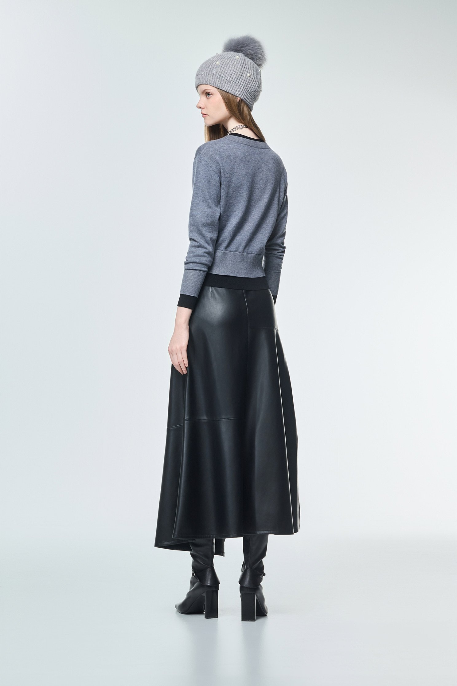 Fake Two Piece Knit TopFake Two Piece Knit Top,Office Looks,Tops,Season (AW) Look,Valentine,Knitted tops