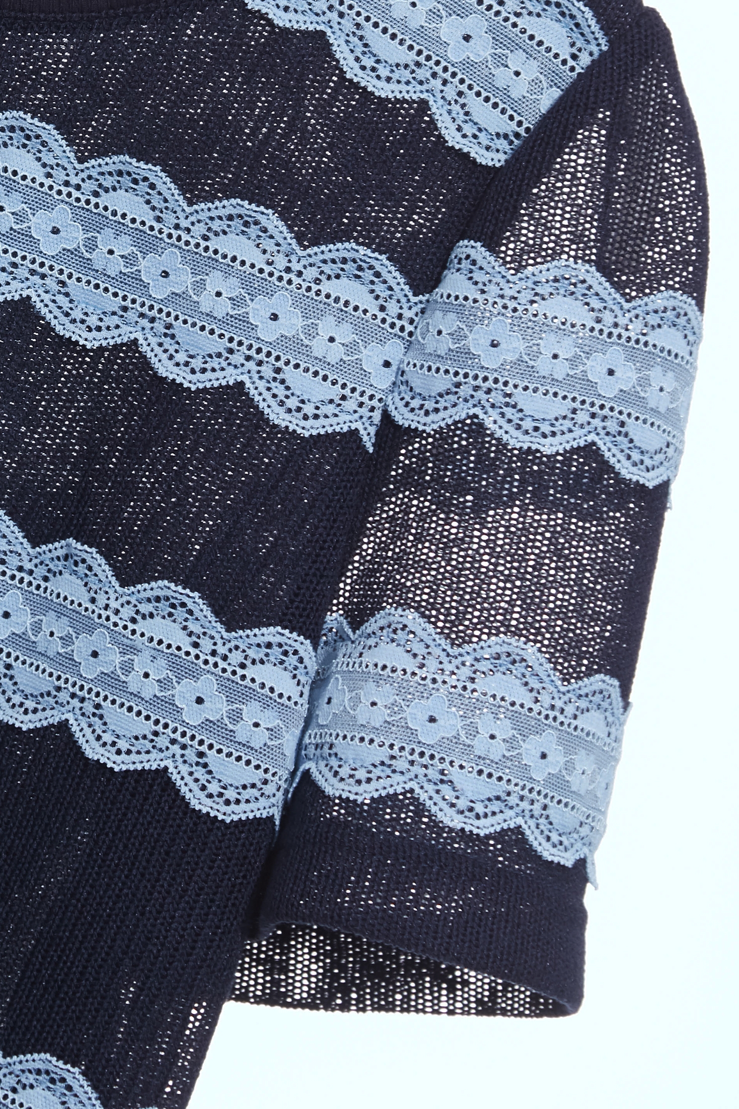 Contrast Lace Detail Short Sleeve TopContrast Lace Detail Short Sleeve Top,Tops,Season (AW) Look,Lace