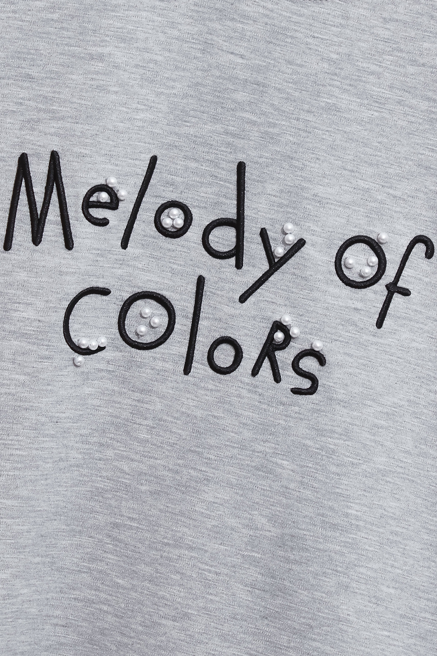 Front Slogan Grey TeeFront Slogan Grey Tee,Tops,pearl,Season (AW) Look,Embroidered