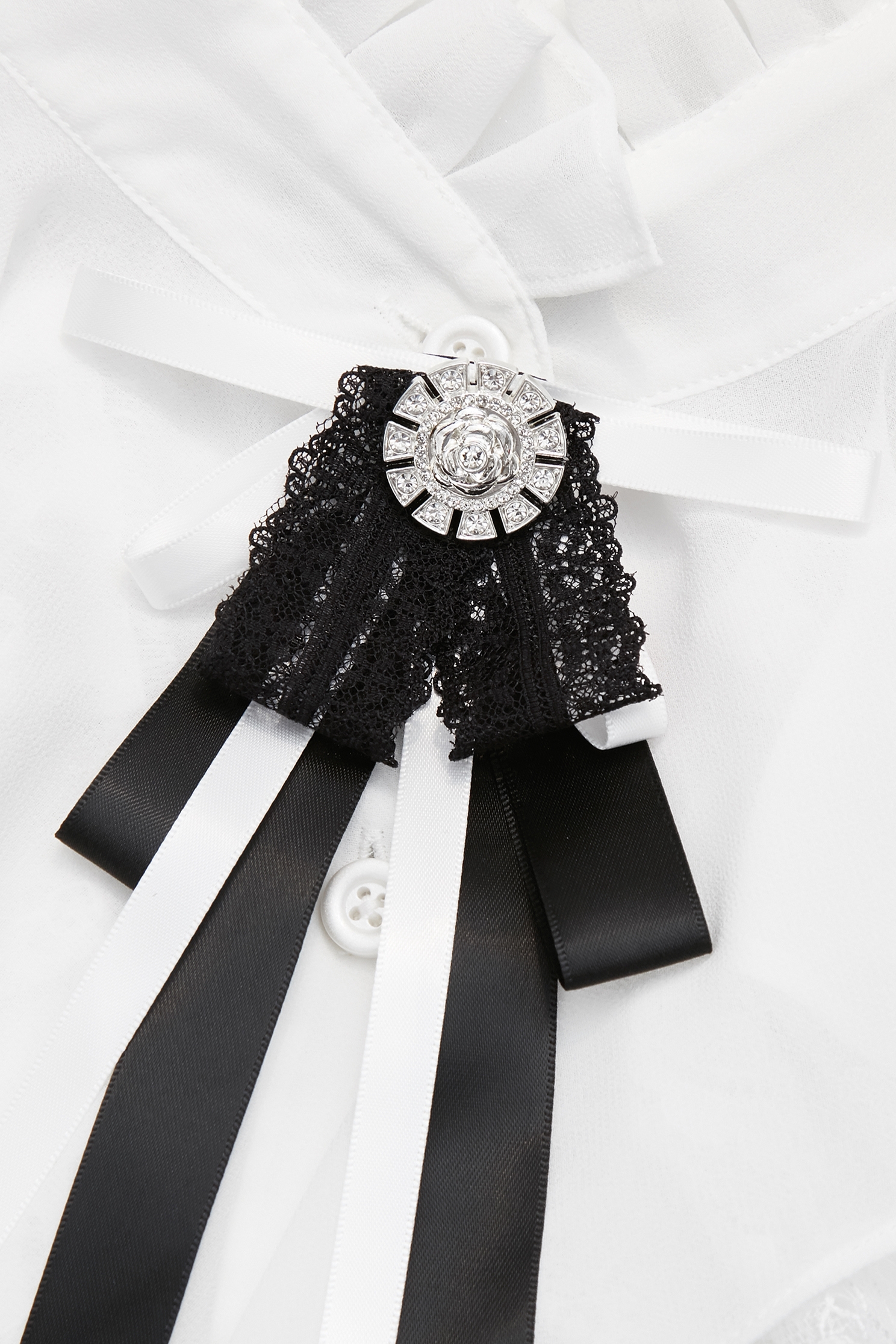 Ruffle Detail Chiffon BlouseRuffle Detail Chiffon Blouse,Tops,bestselling,Under shirts,White tops,Season (AW) Look,Lace,Chiffon