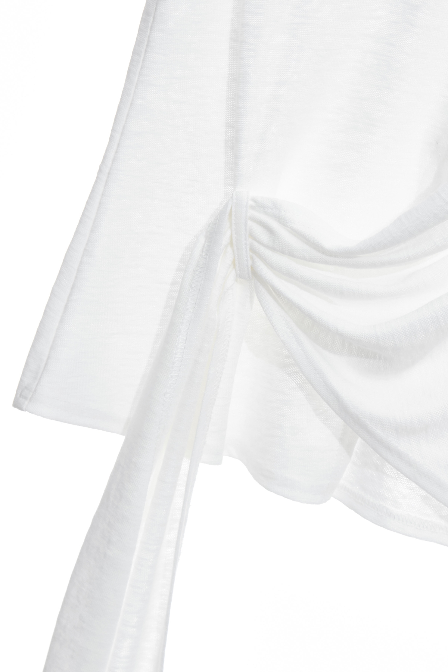 Sash Detail Short Sleeve TopSash Detail Short Sleeve Top,Tops,Round neck tops,White tops,Season (AW) Look,Knitted