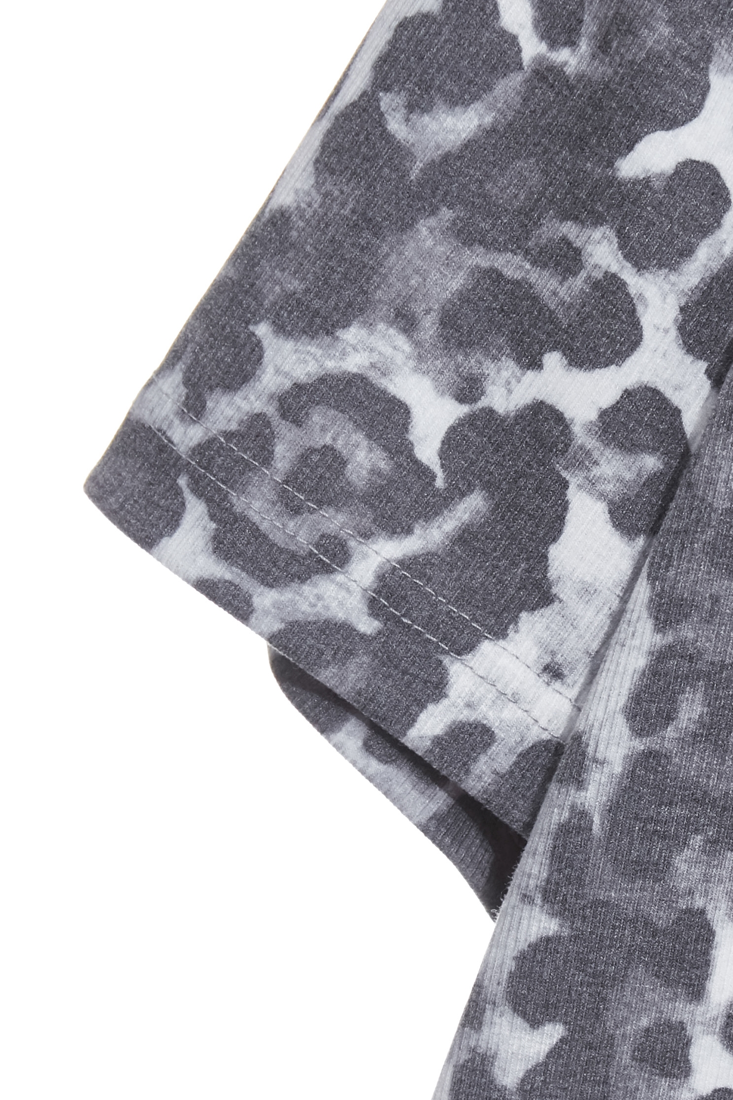 Charcoal Leopard Ink Print Style TeeCharcoal Leopard Ink Print Style Tee,T-shirts,Tops,Embroidered,Round neck tops,Season (AW) Look