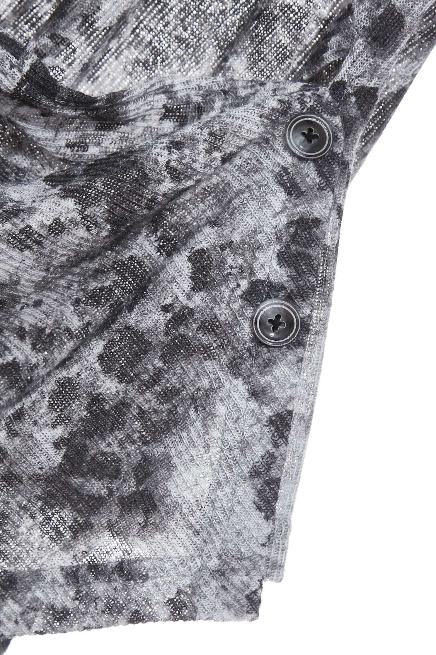 Charcoal Leopard Ink Print Style Criss Cross TopCharcoal Leopard Ink Print Style Criss Cross Top,Tops,Round neck tops,Season (AW) Look,Knitted,Knitted tops