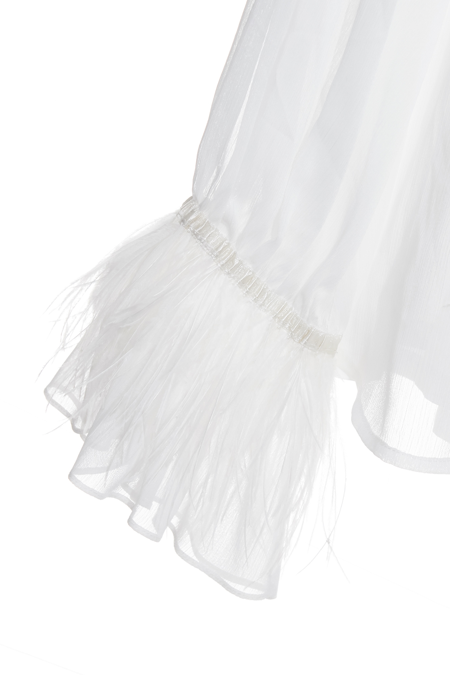 Fringe Detail Scarf Collar Chiffon BlouseFringe Detail Scarf Collar Chiffon Blouse,Tops,Under shirts,White tops,Season (AW) Look,Chiffon