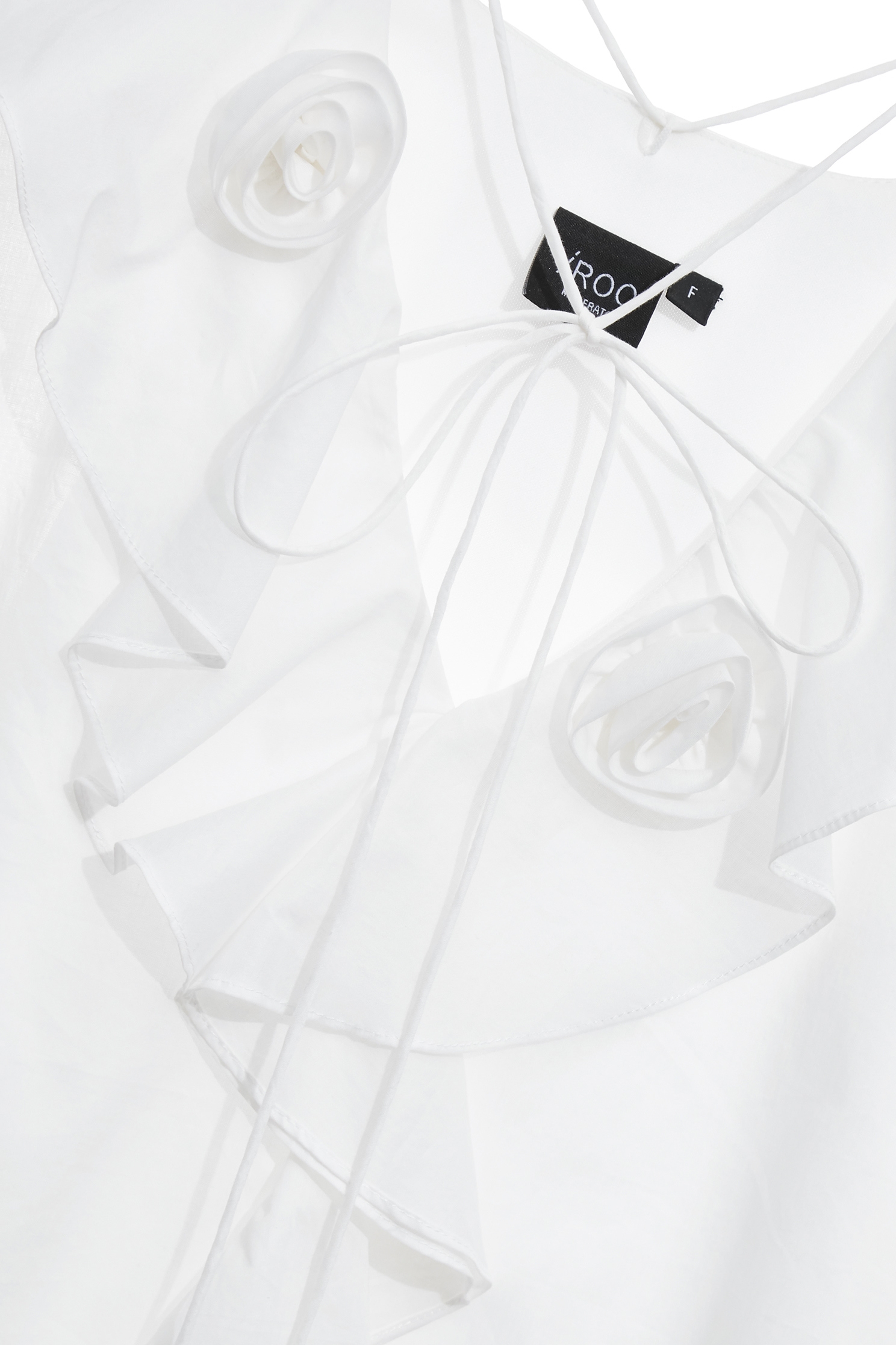 Rose Detail Ruffle TopRose Detail Ruffle Top,Tops,White tops,Season (AW) Look