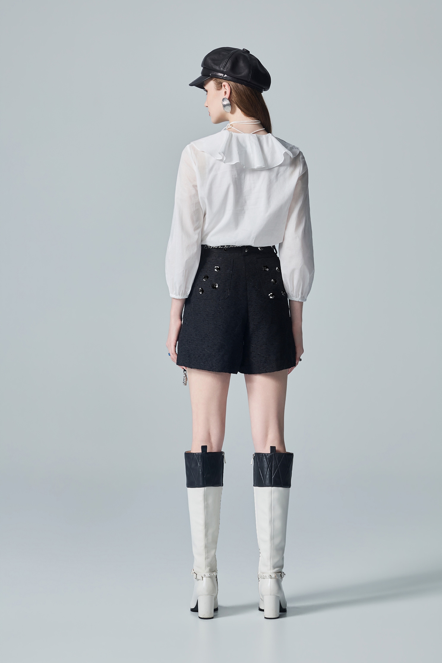 Rose Detail Ruffle TopRose Detail Ruffle Top,Tops,White tops,Season (AW) Look
