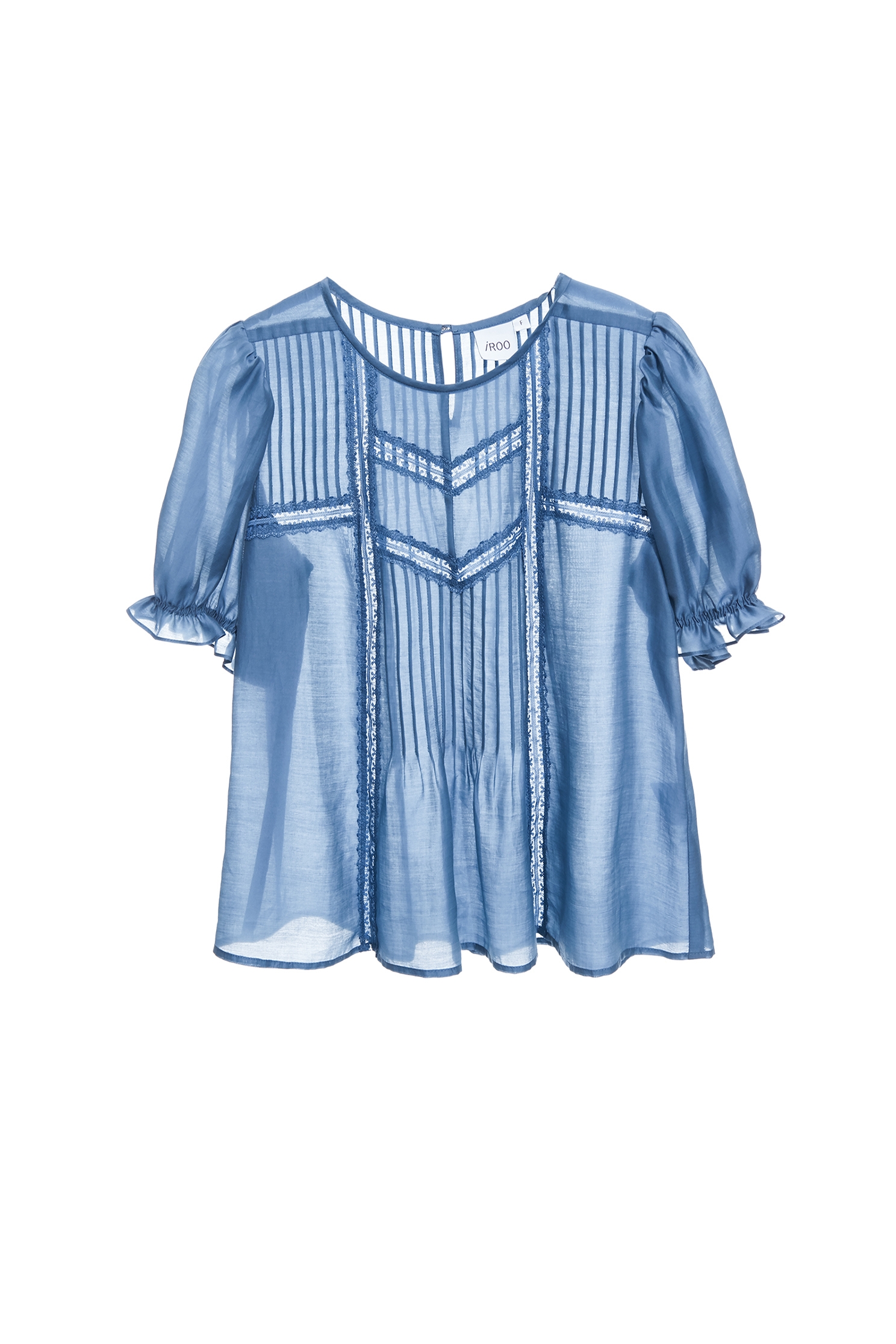 Lace Trim Detail Pleated TopLace Trim Detail Pleated Top,Tops,Season (AW) Look,Lace