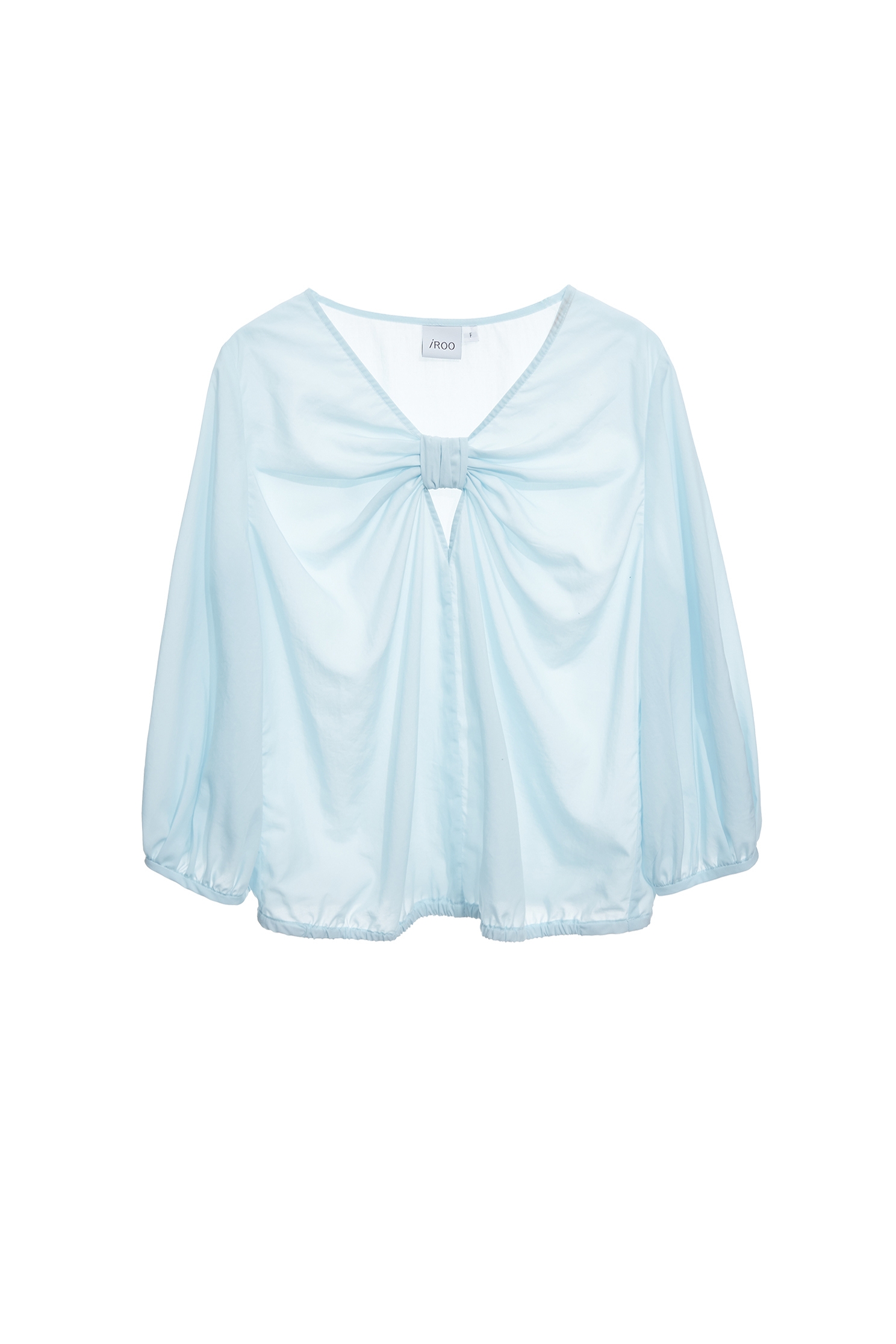 Front Knot Detail Blue TopFront Knot Detail Blue Top,Tops,Season (AW) Look