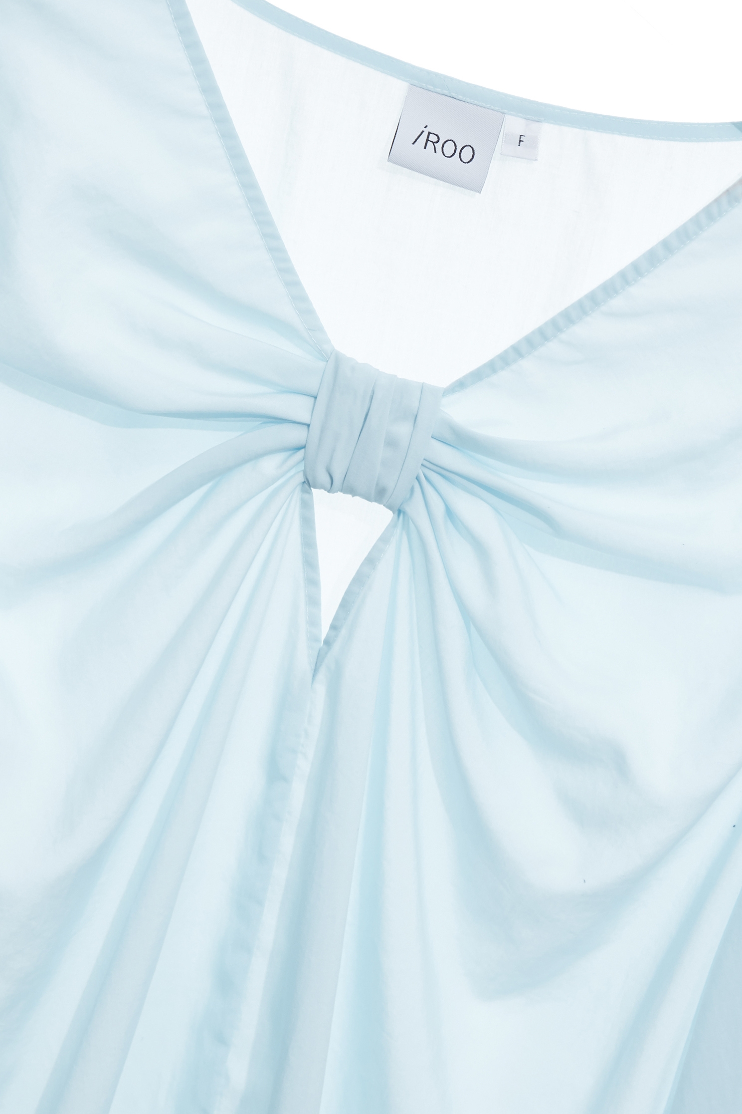 Front Knot Detail Blue TopFront Knot Detail Blue Top,Tops,Season (AW) Look