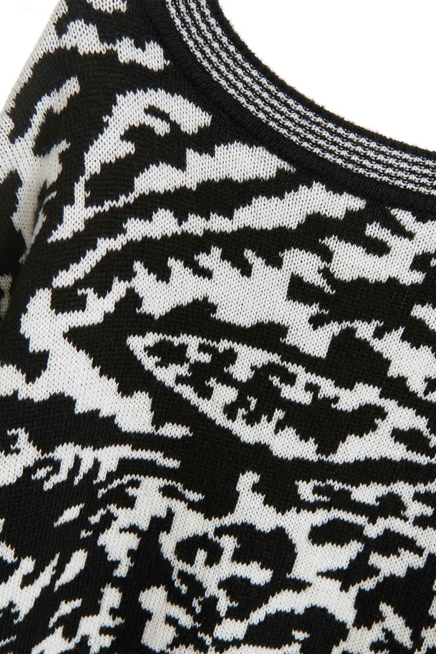 Long Sleeve Graphic Knit TopPatterned color knitwear,Season (AW) Look,Knitted,Knitted tops,Knitted tops,Long sleeve tops