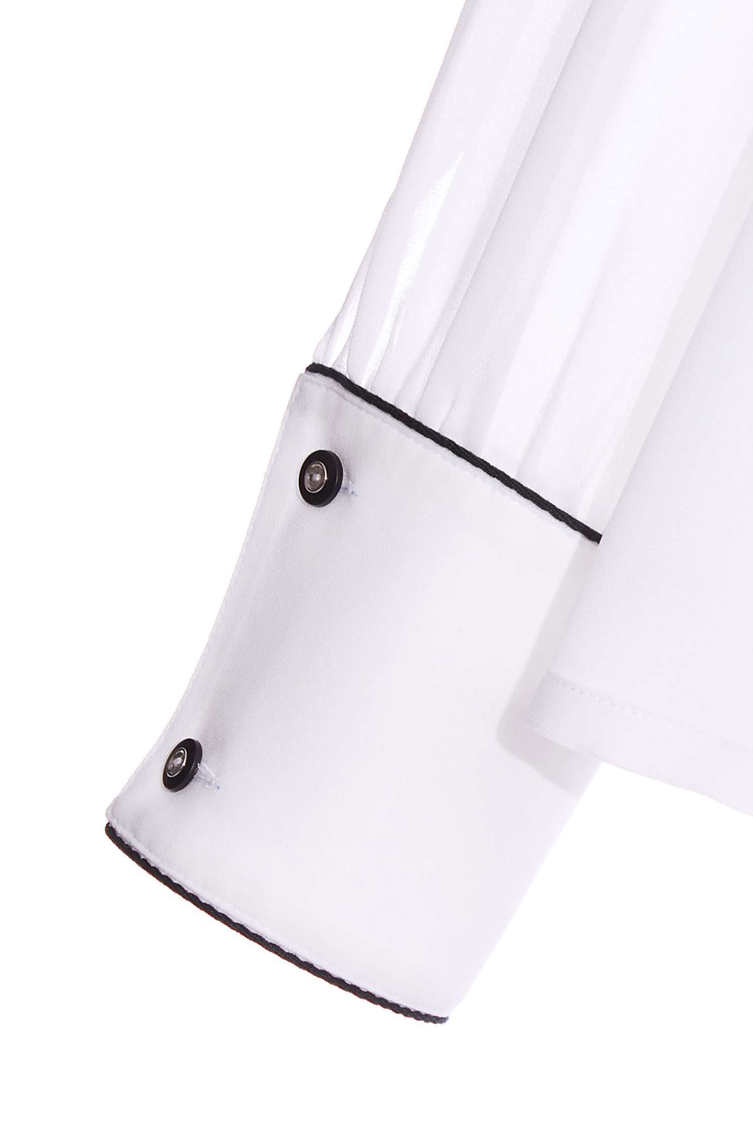 White Bertha Collar Blouse With Cut Out Embroidered DetailParamecium floral embroidered collar top,Tops,Embroidered,Season (AW) Look