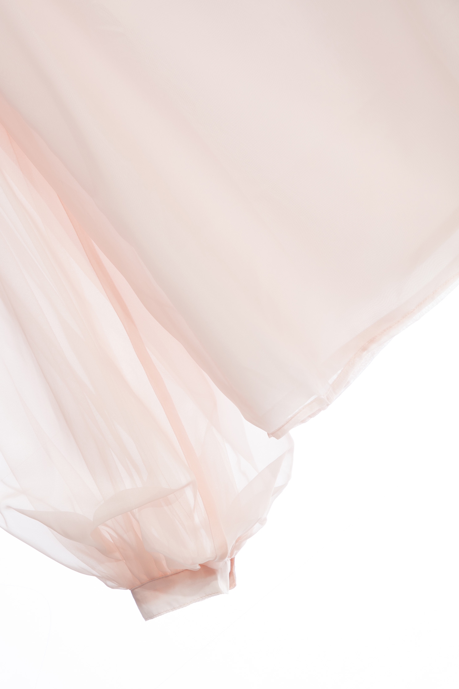 Pink Chiffon Top With Cut Out Lace CollarLoose-fitting shirt,Tops,Season (SS) Look,Blouses