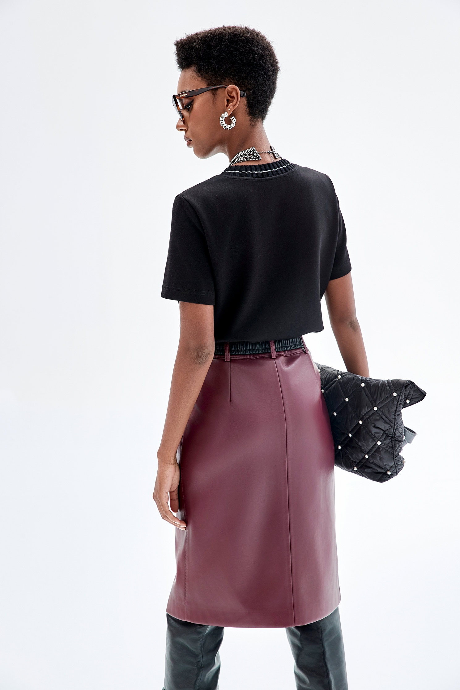 Front Embroidered Logo Short Sleeve TeeFront Embroidered Logo Short Sleeve Tee,Tops,Embroidered,Season (SS) Look,Embroidered tops