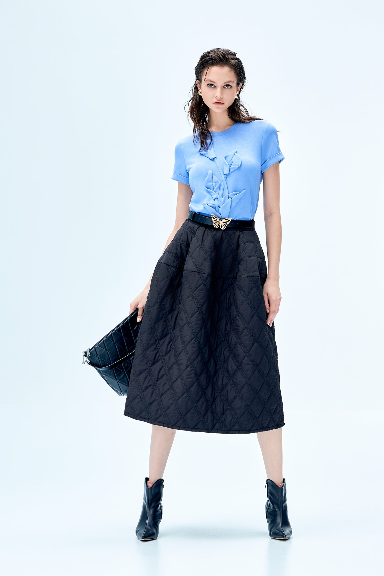 Front Floral Short Sleeve TeeFront Floral Short Sleeve Tee,Tops,Season (SS) Look