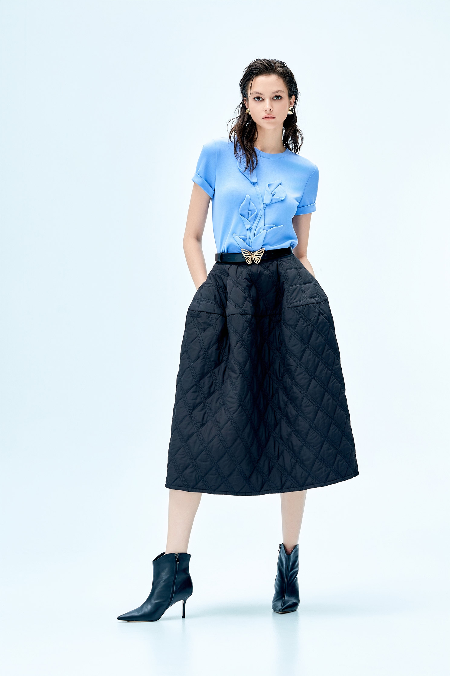 Front Floral Short Sleeve TeeFront Floral Short Sleeve Tee,Tops,Season (SS) Look