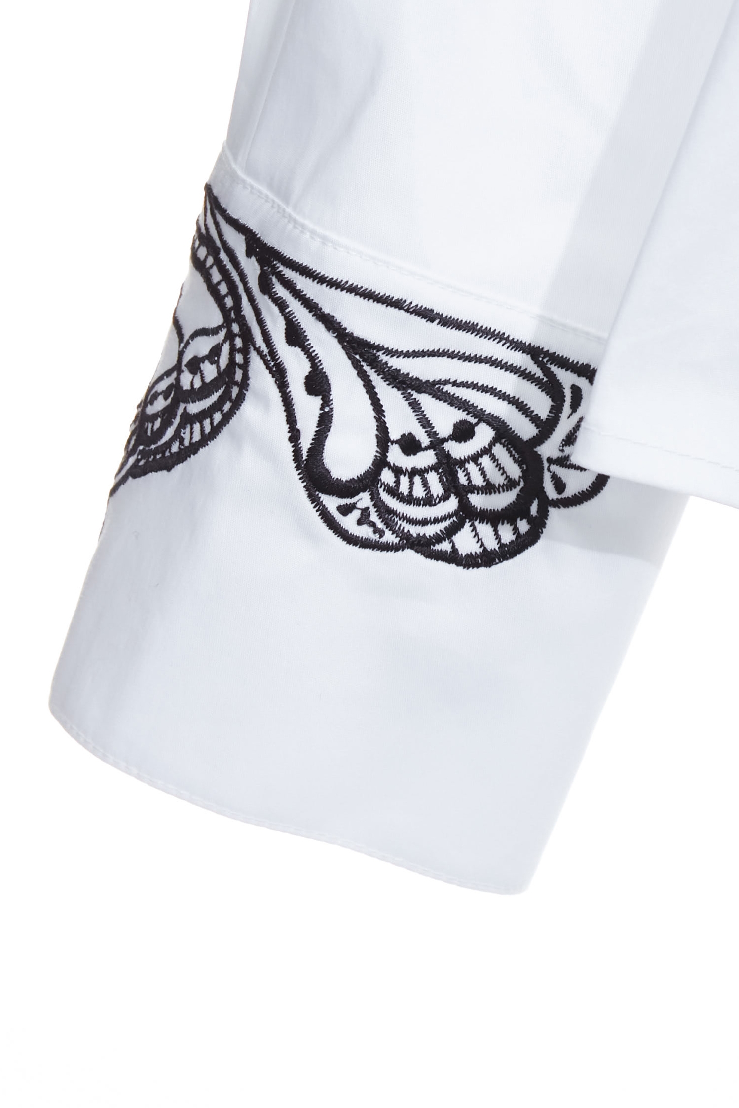 Butterfly Motif Collar Detail BlouseButterfly Motif Collar Detail Blouse,Tops,White tops,Season (AW) Look,Embroidered,Blouses