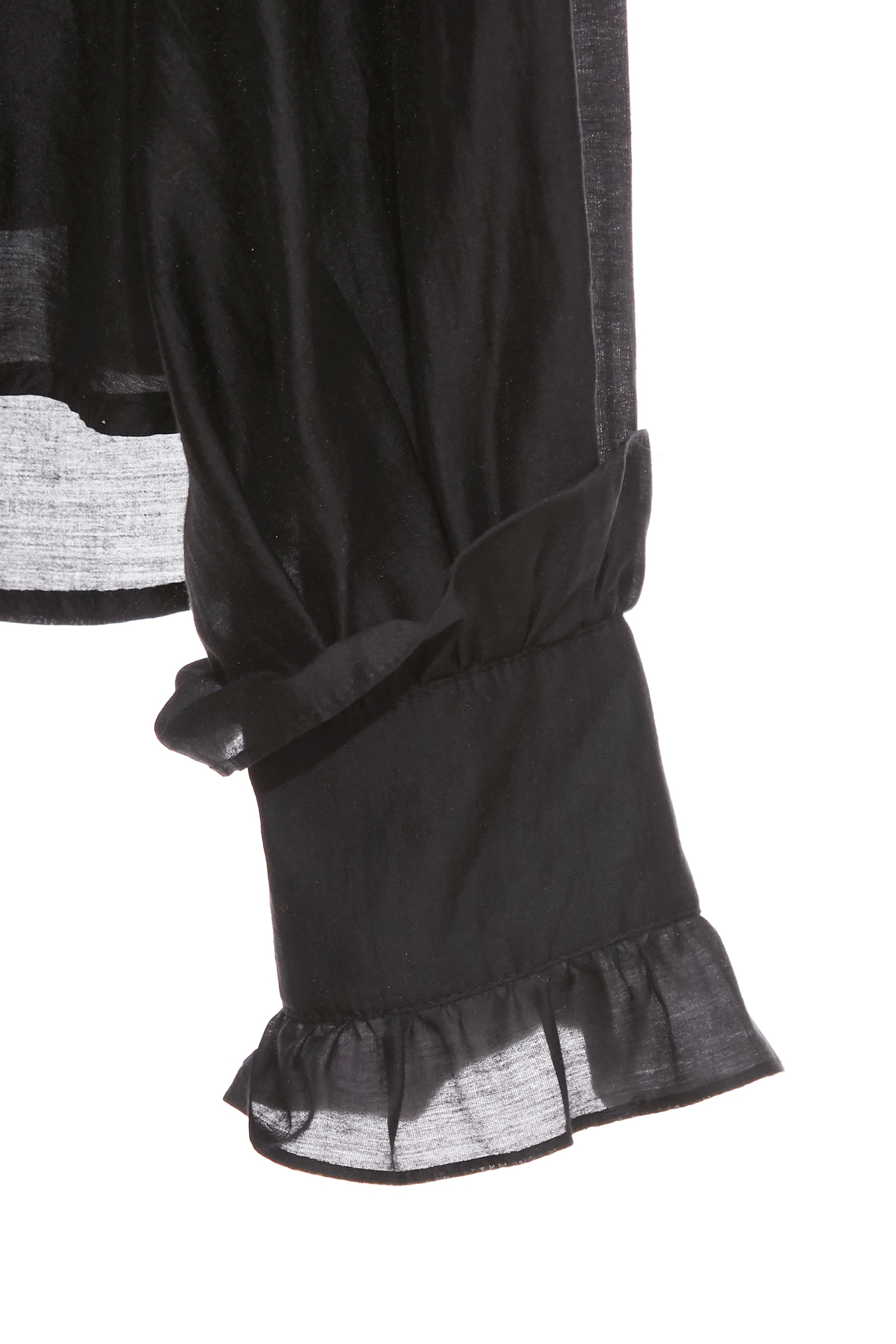 Ruffle With Pearl Detail BlouseRuffle With Pearl Detail Blouse,Tops,pearl,Season (AW) Look,black tops