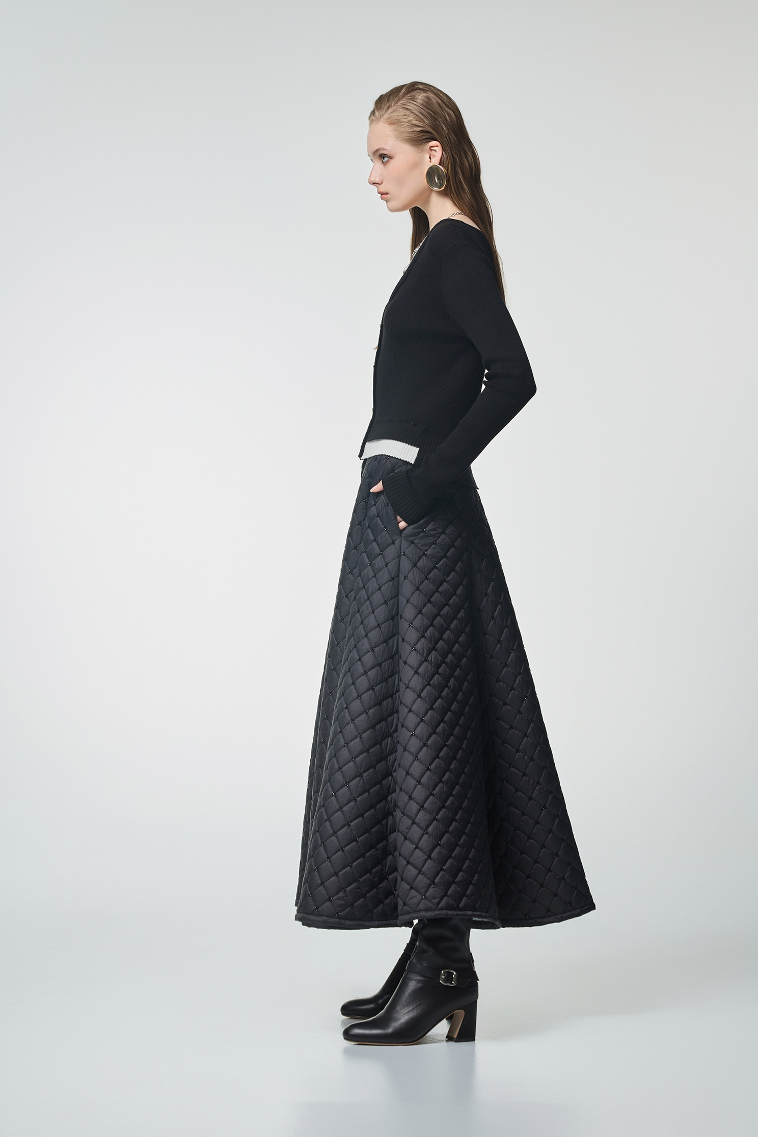 Fake Two Piece V-neck TopFake Two Piece V-neck Top,Office Looks,bestselling,Season (AW) Look,Valentine,Knitted,Knitted tops