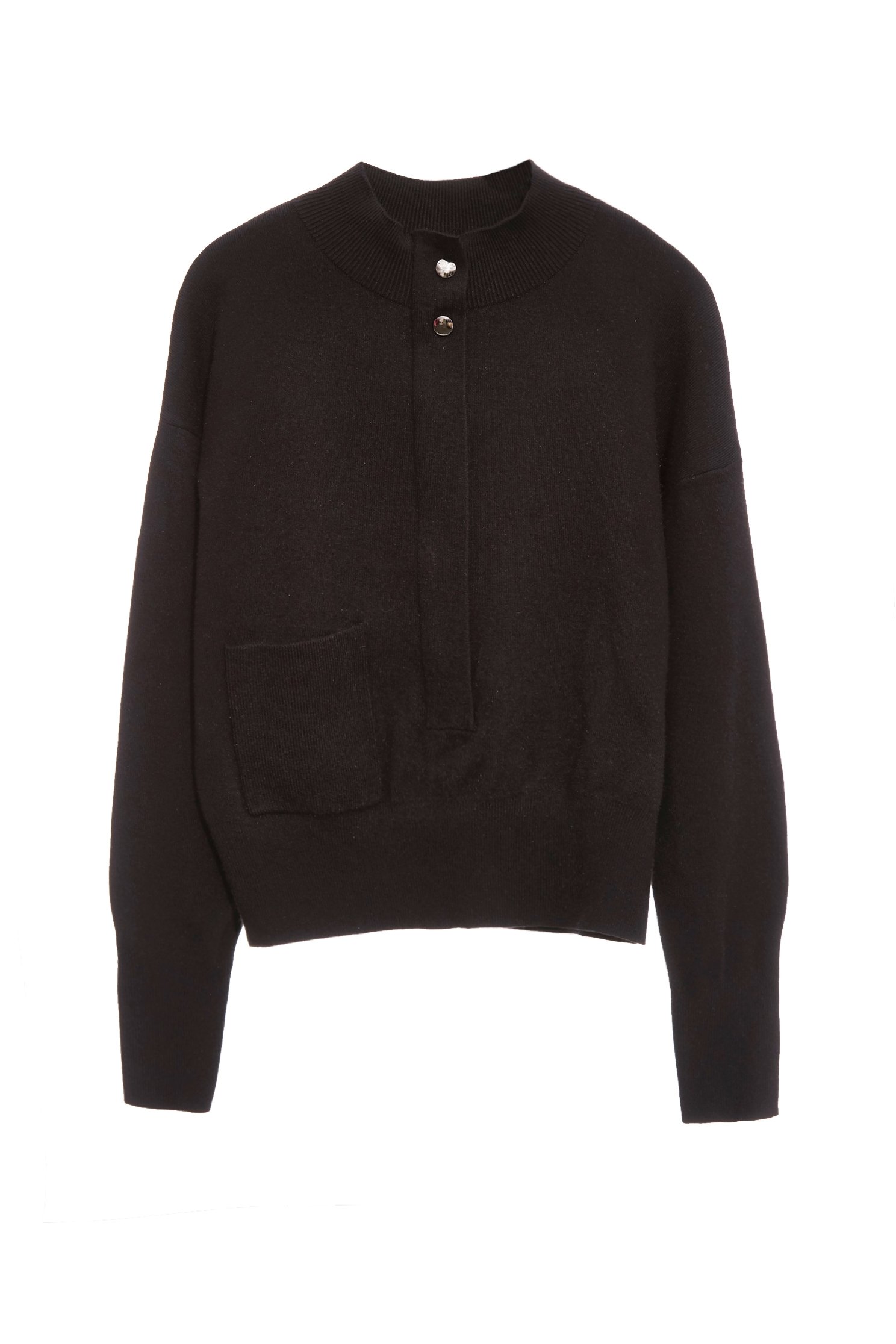 Patch Pocket Long Sleeve Knit TopPatch Pocket Long Sleeve Knit Top,Tops,Season (AW) Look,Knitted,Knitted tops