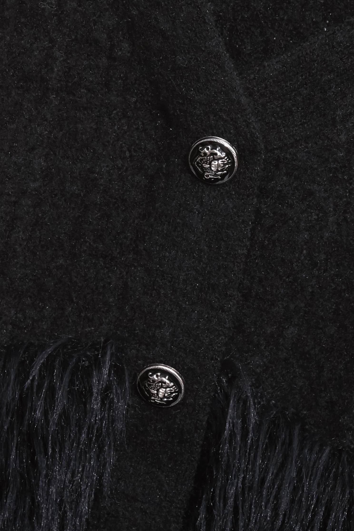 Faux Fur Detail Knit TopFaux Fur Detail Knit Top,Tops,Season (AW) Look,Knitted,Knitted tops,black tops