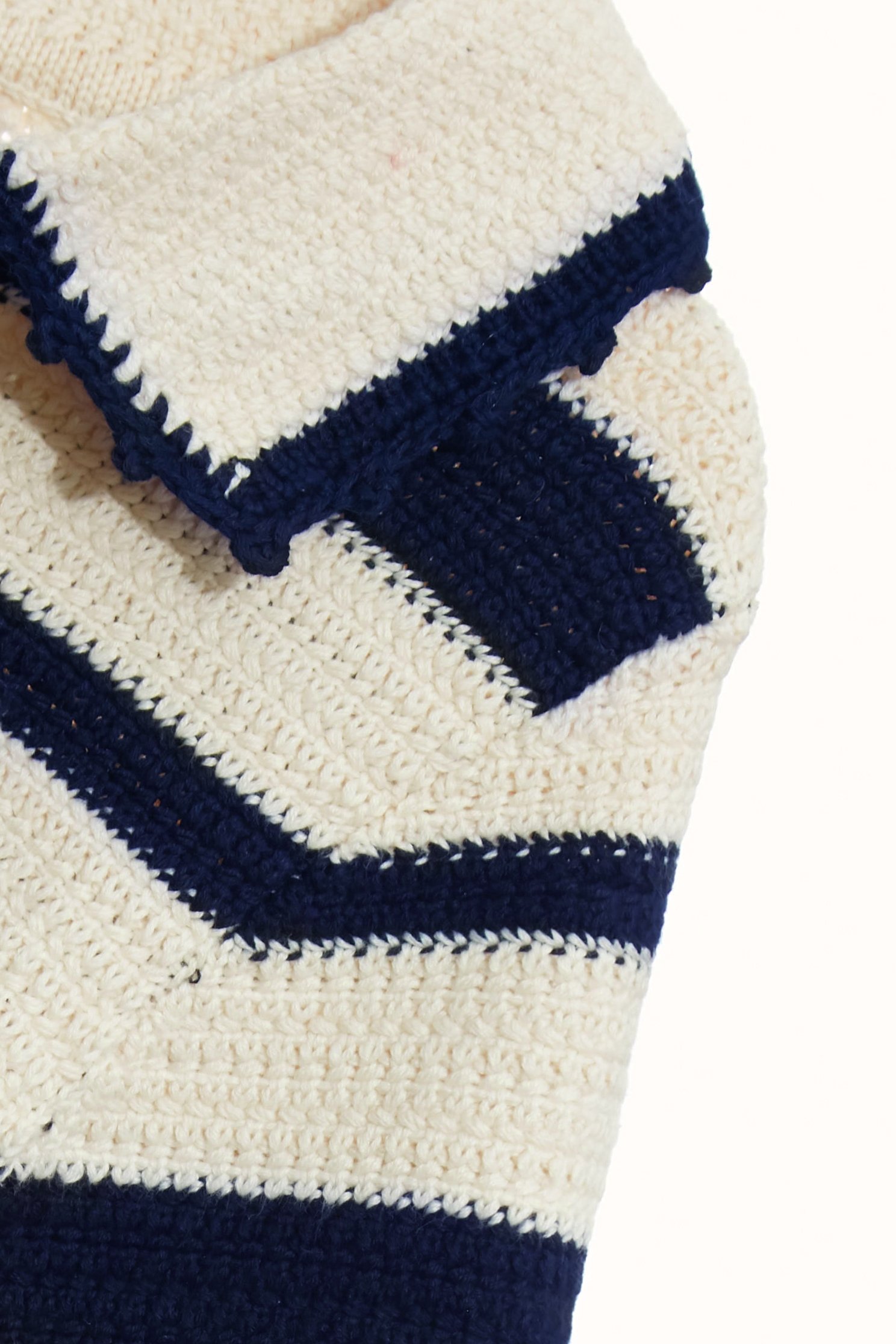 Navy Stripe Knit Polo TopNavy Stripe Knit Polo Top,Tops,Season (AW) Look,bows,Knitted,Knitted tops