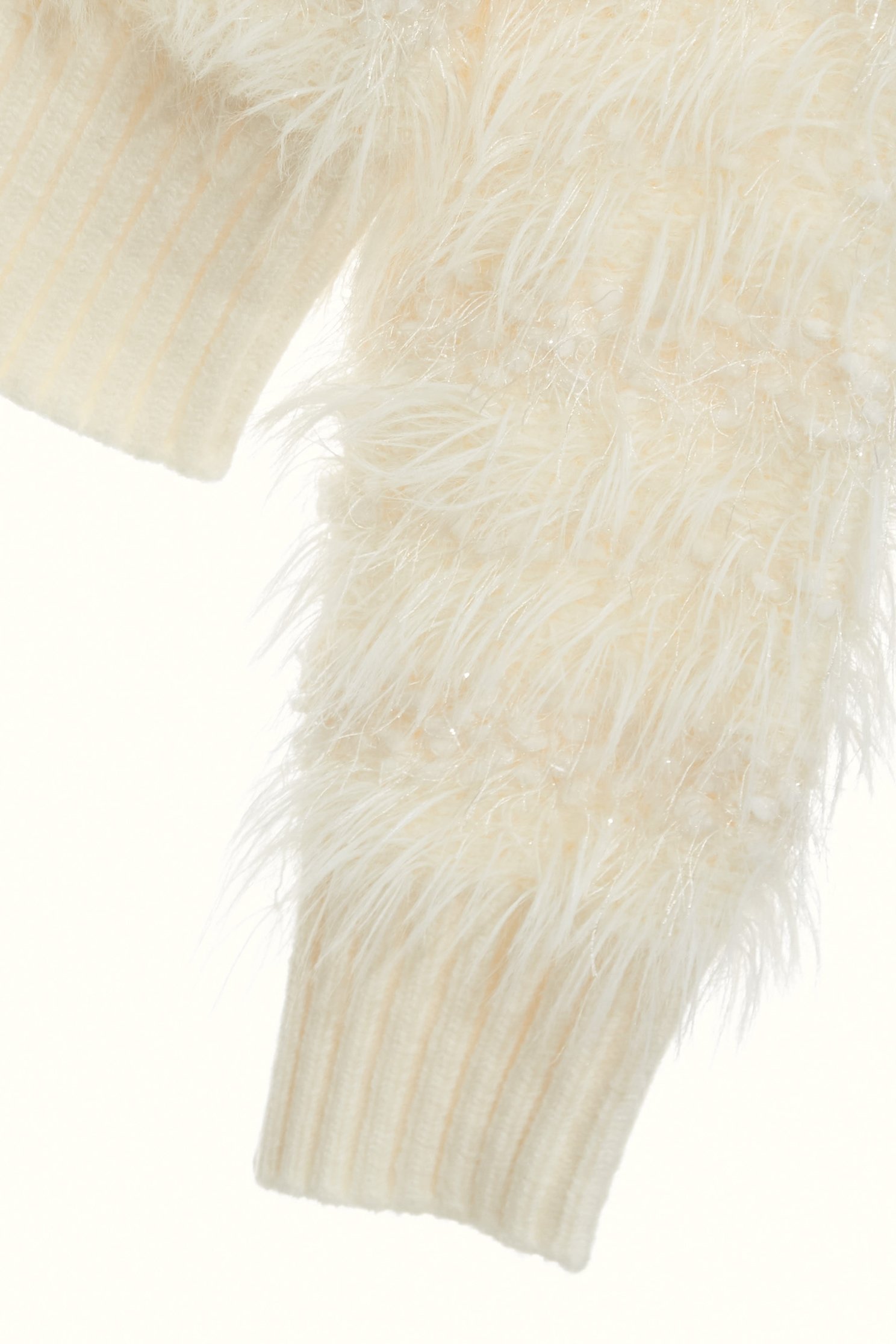 V-neck Fringe Knit TopV-neck Fringe Knit Top,Tops,Season (AW) Look,Knitted,Knitted tops