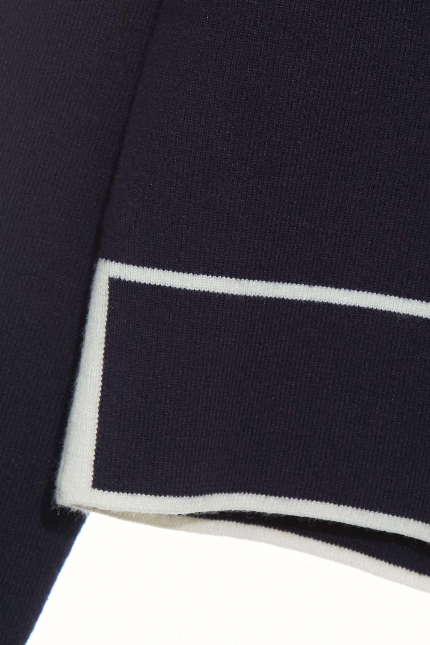 Contrast Trim Navy Knit CardiganContrast Trim Navy Knit Cardigan,Tops,Season (AW) Look,Knitted,Knitted tops