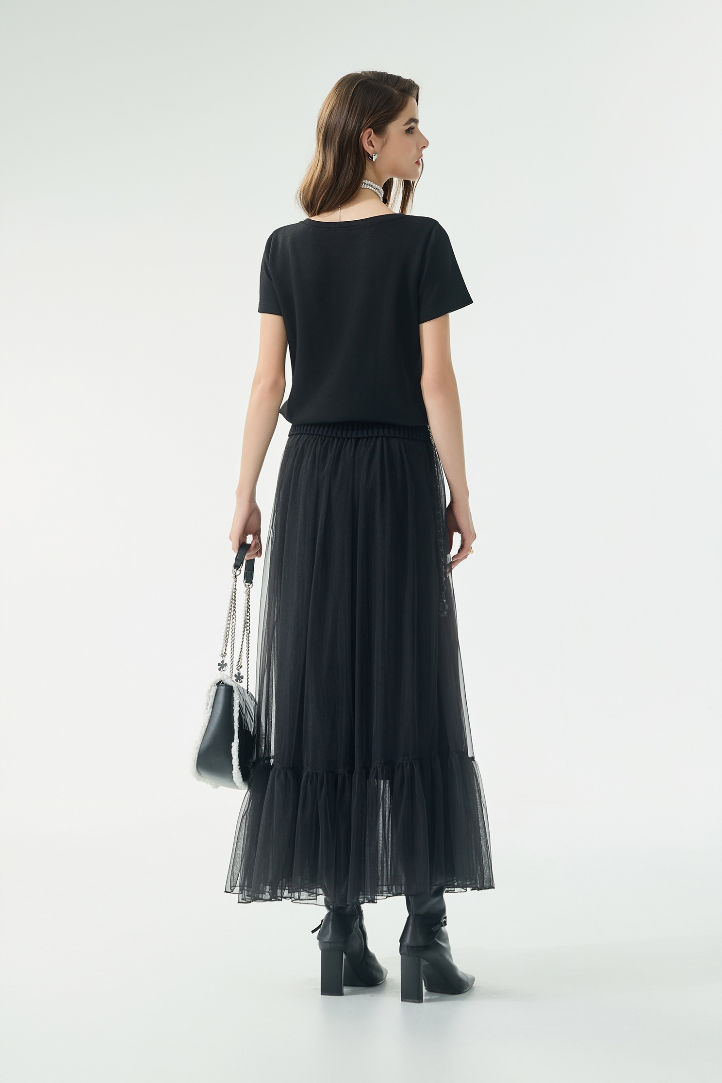 Butterfly Sequin Detail Black TopButterfly Sequin Detail Black Top,Tops,pearl,Season (AW) Look,Embroidered,black tops