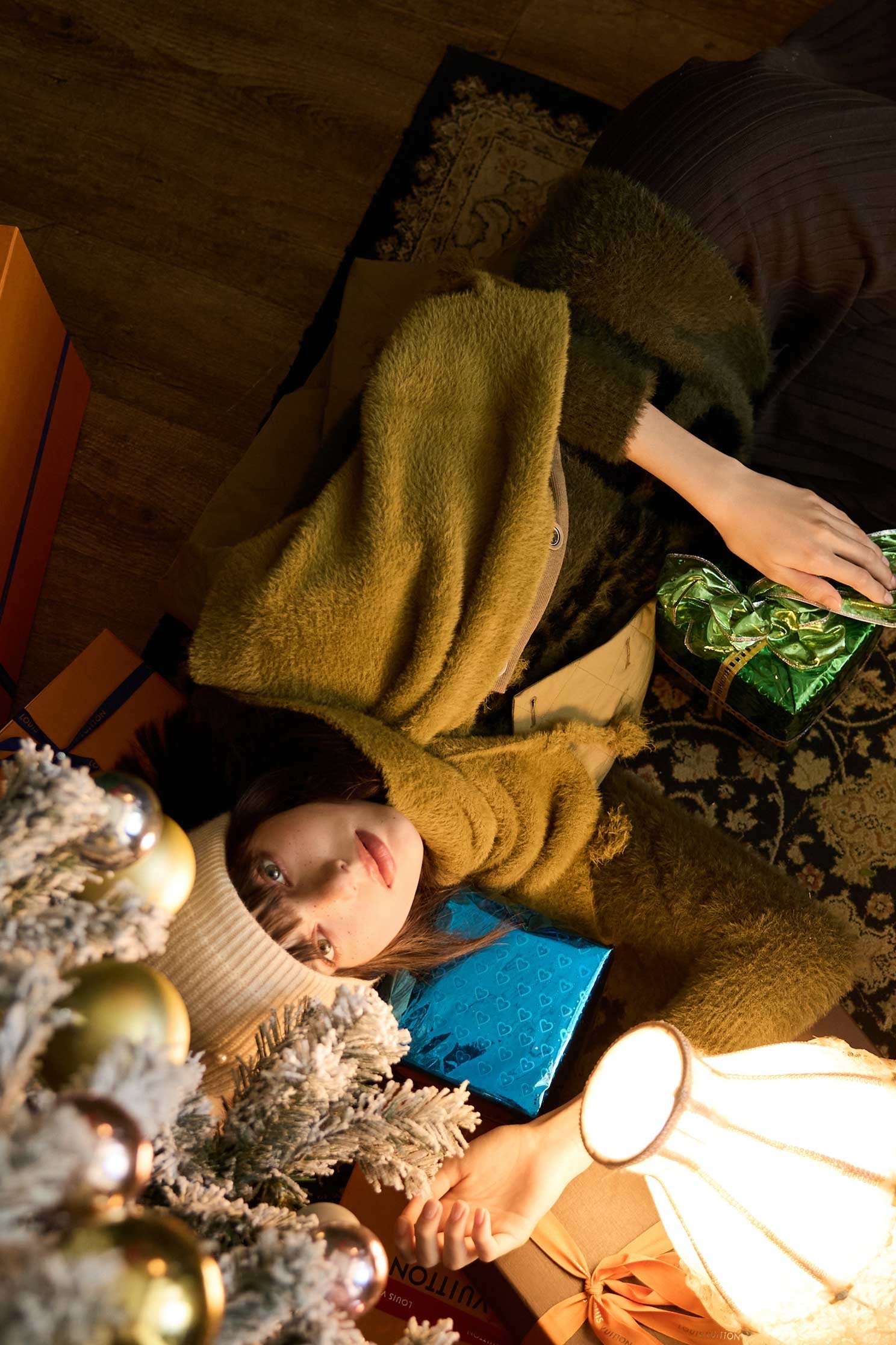 Front Slogan Olive Green Faux Fur Knit TopFront Slogan Olive Green Faux Fur Knit Top,Tops,Season (AW) Look,Knitted,Knitted tops