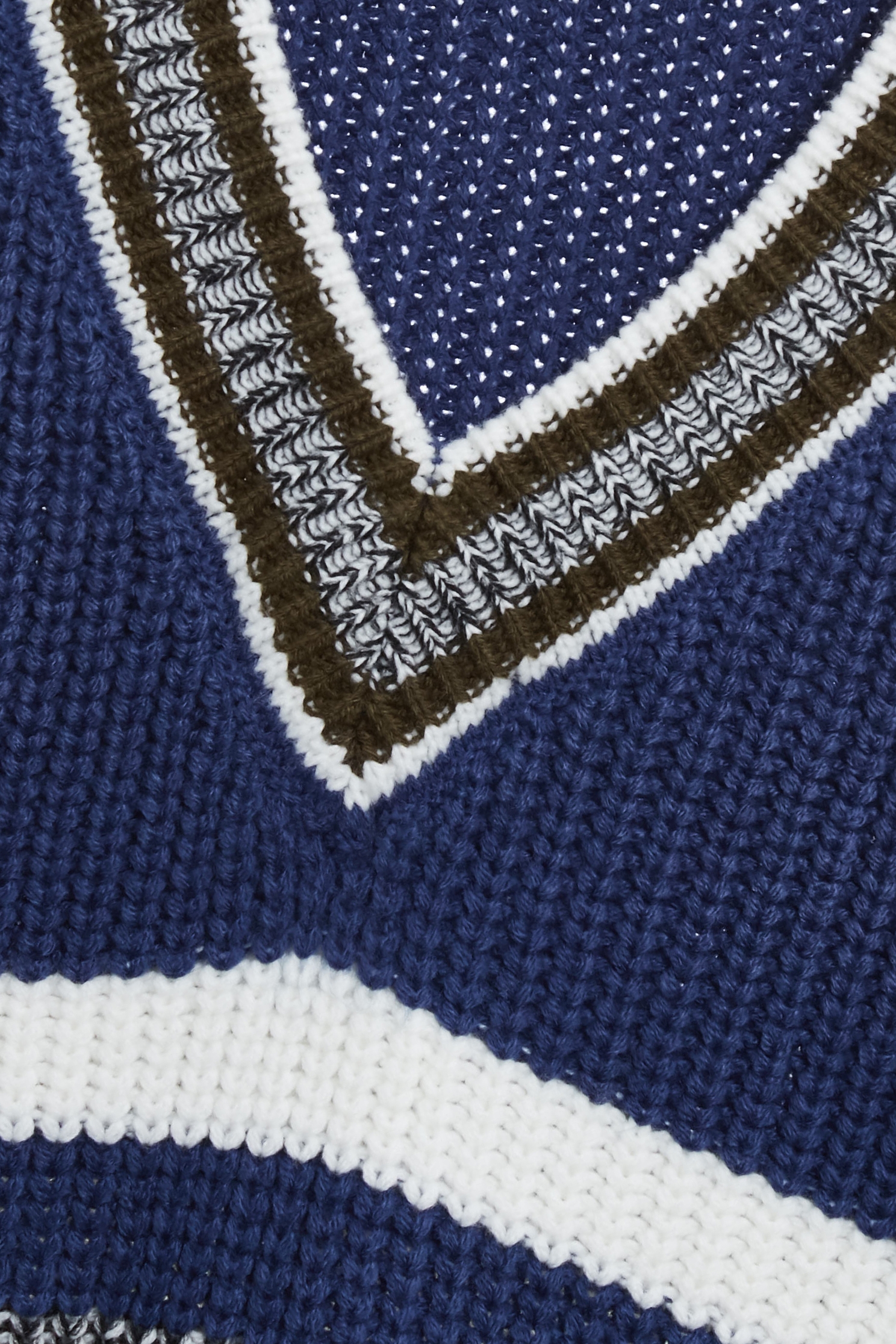 Grey With Blue Colour Block Knit TopGrey With Blue Colour Block Knit Top,Tops,Stripe,Season (AW) Look,Knitted,Knitted tops