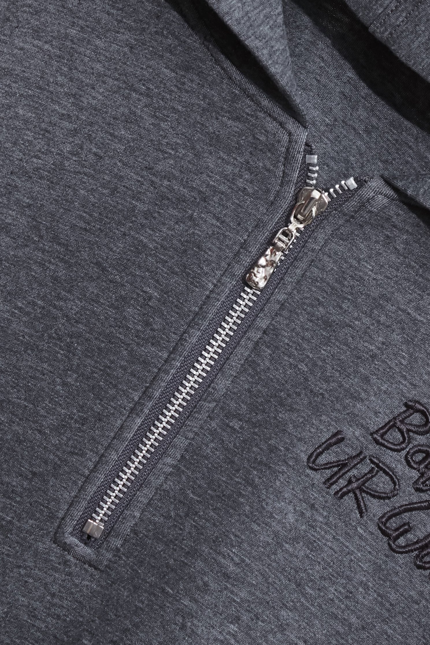 Grey Hoodie Long Sleeve TopGrey Hoodie Long Sleeve Top,Tops,Embroidered,Season (AW) Look