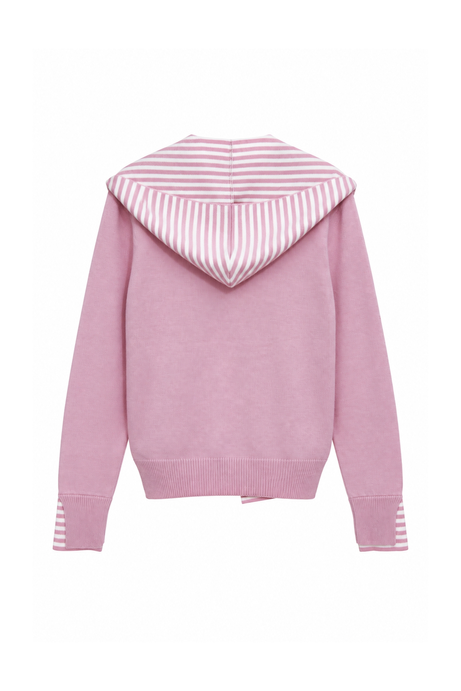 Pink Long Sleeve Scarf Knit TopPink Long Sleeve Scarf Knit Top,Tops,Season (AW) Look,Knitted,Knitted tops