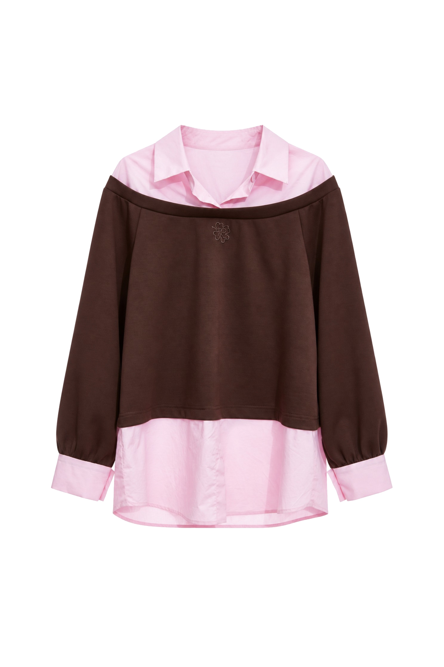 Colour Block Long Sleeve TopColour Block Long Sleeve Top,Tops,Season (AW) Look,Embroidered