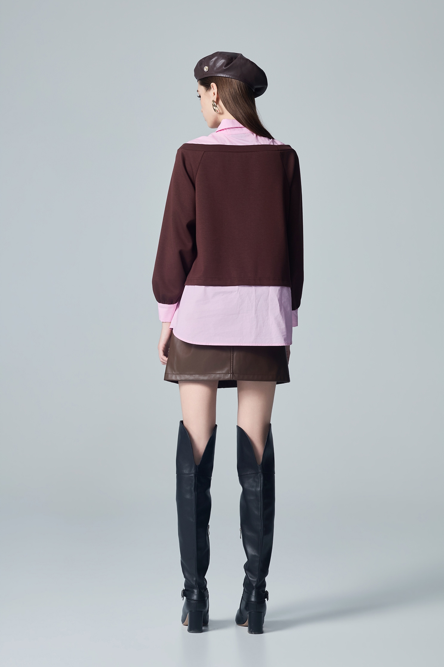 Colour Block Long Sleeve TopColour Block Long Sleeve Top,Tops,Season (AW) Look,Embroidered
