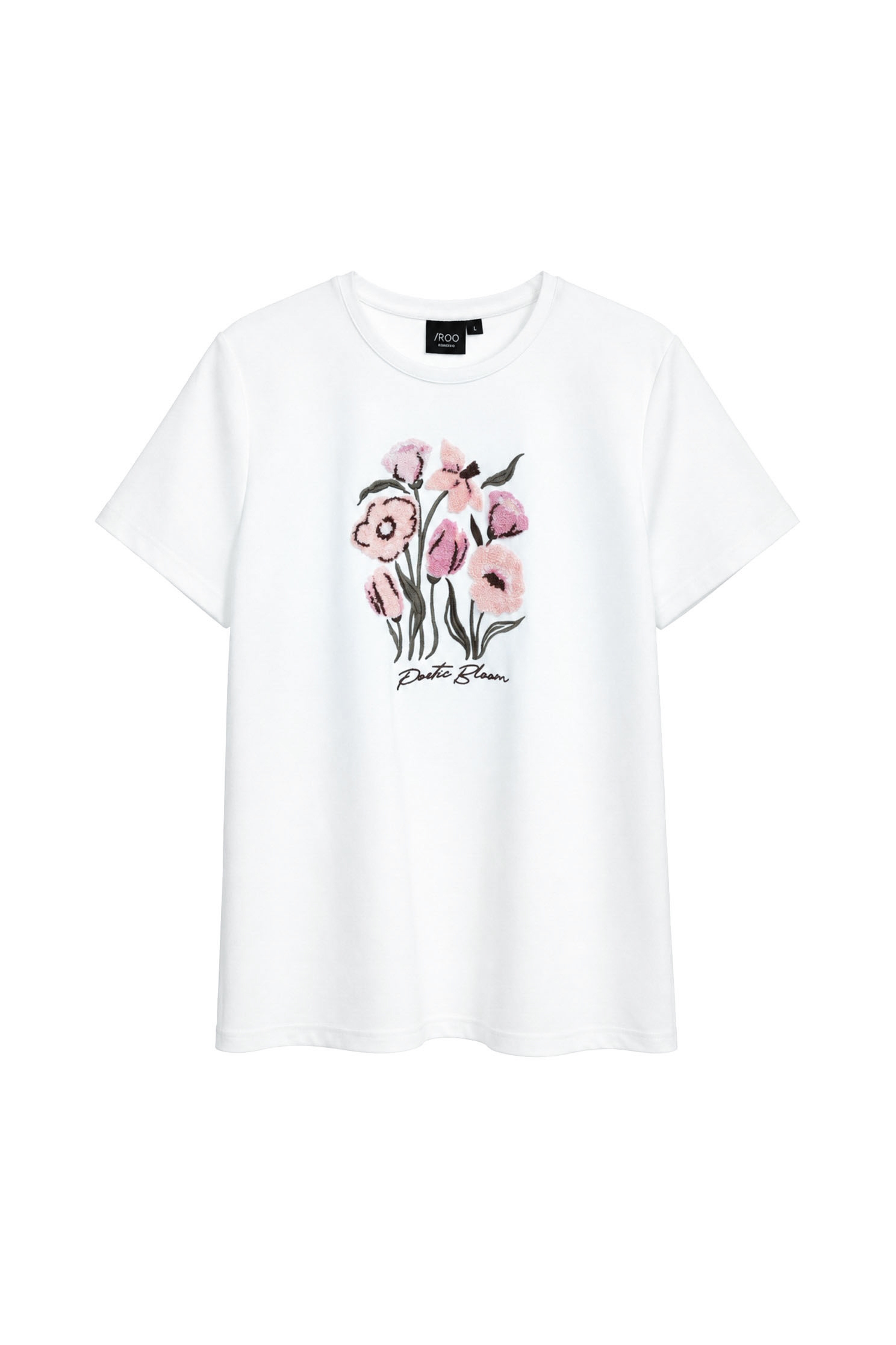 Floral Graphic Short Sleeve TeeFloral Graphic Short Sleeve Tee,Tops,White tops,Season (AW) Look,Knitted