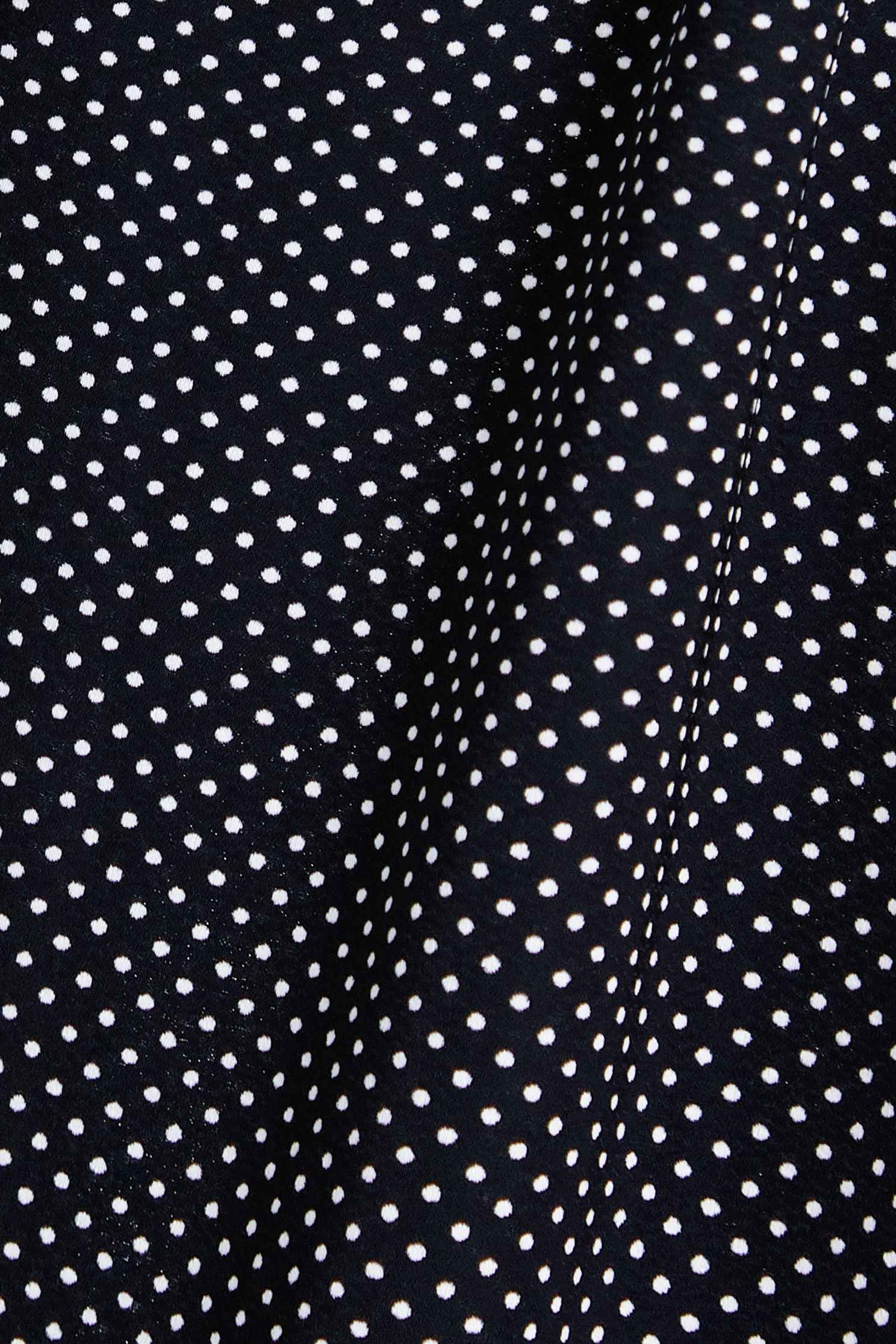 Dotted Oversize Long sleeve TopDot front collar strap long-sleeved top,V-Neck T shirts,Tops,Season (SS) Look,Season (AW) Look,Long sleeve tops,black tops