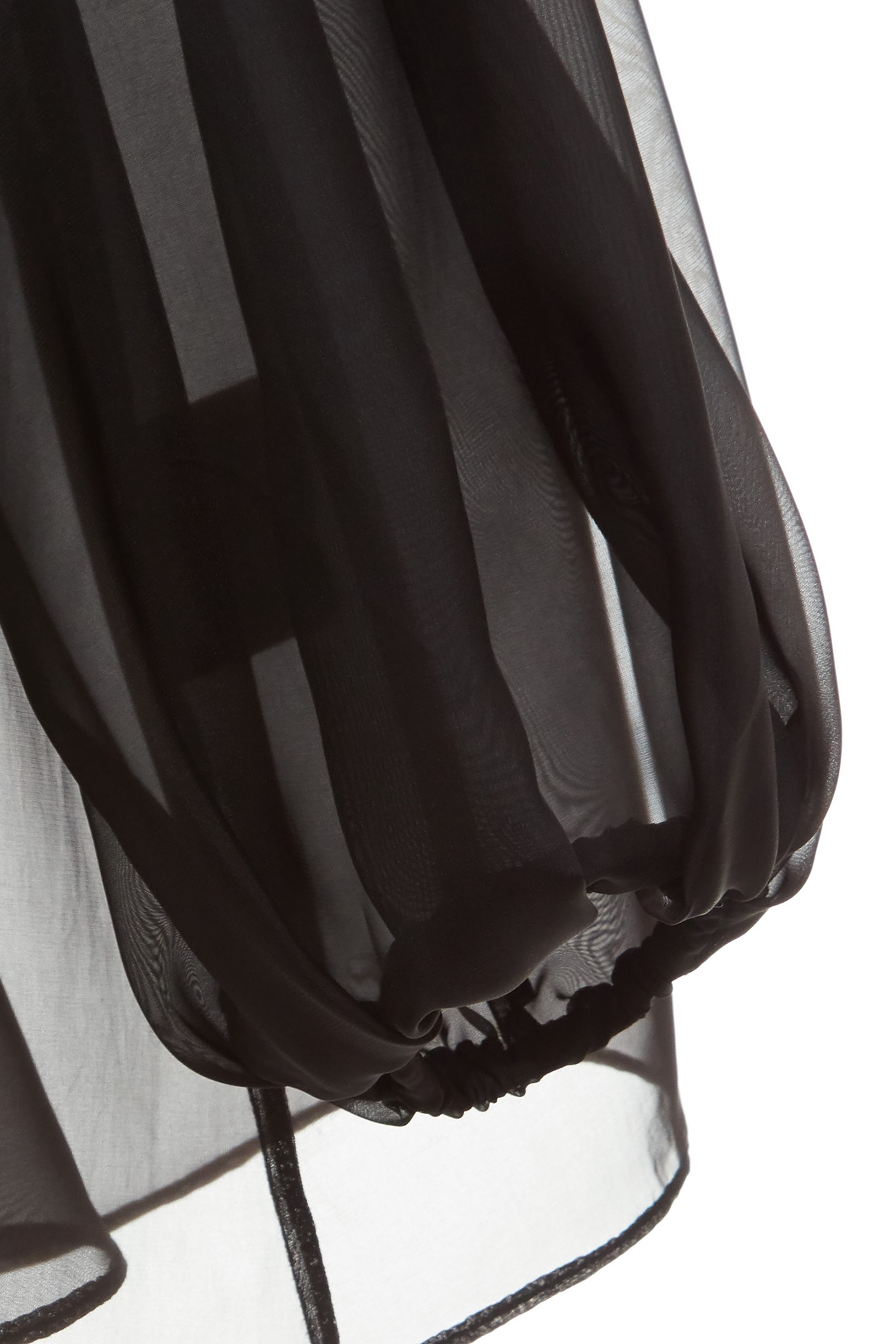 Bow Collar Black Organza TopBow Collar Black Organza Top,Tops,Season (SS) Look