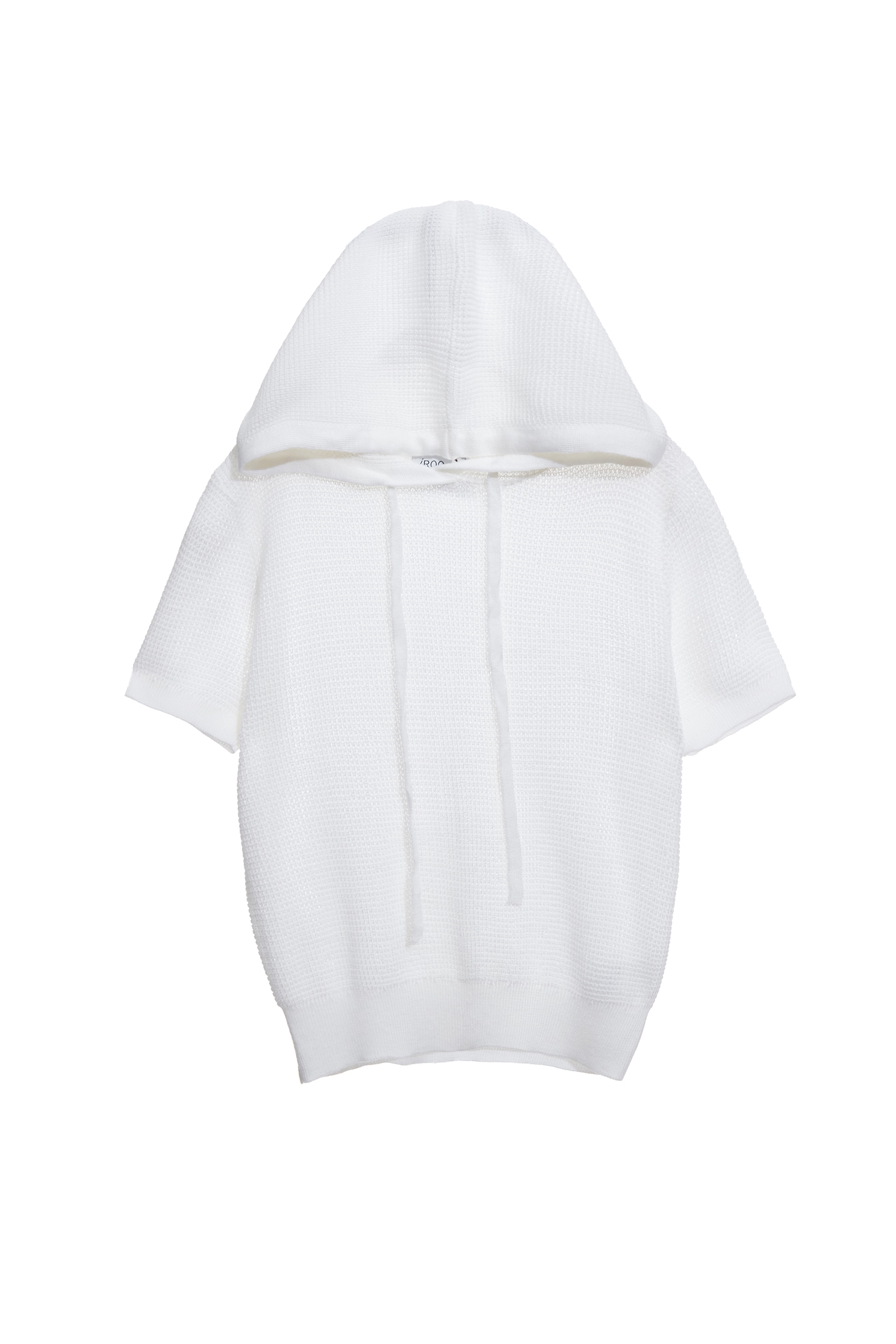 Short Sleeve Hoodie Knit TopShort Sleeve Hoodie Knit Top,Tops,Season (SS) Look,Knitted,Knitted tops,Knitted tops