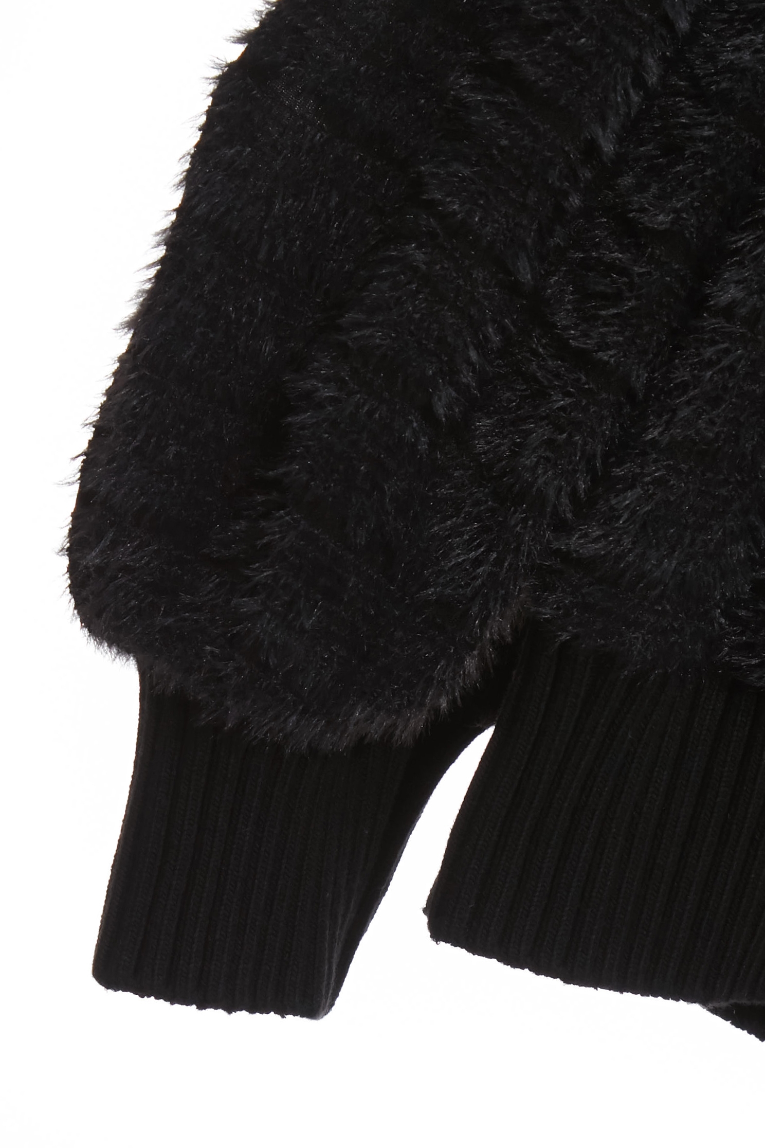 Ruffle Collar Long Sleeve Fringe Detail TopRuffle Collar Long Sleeve Fringe Detail Top,Tops,Season (AW) Look,Knitted,black tops