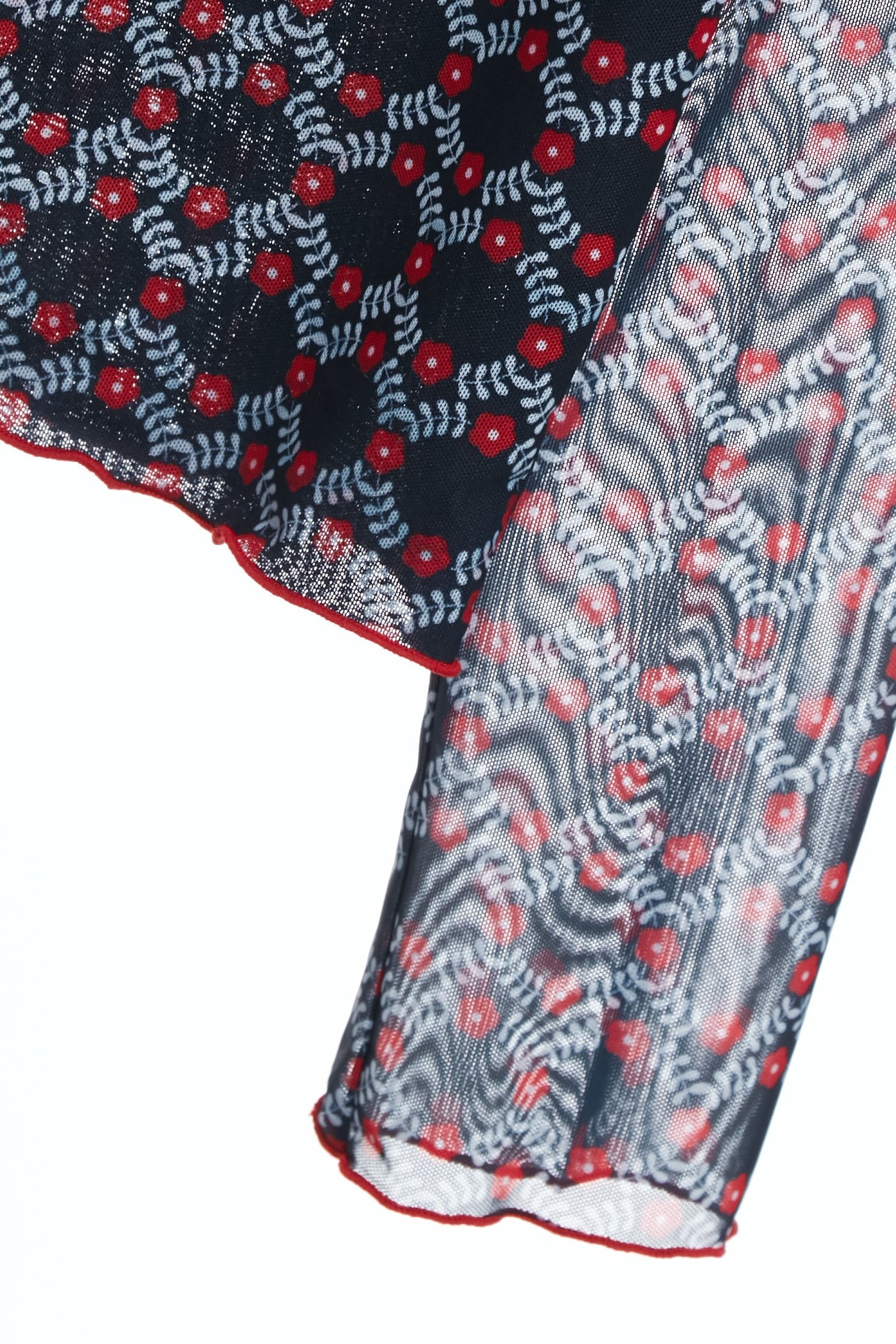 Geometric Motif Print Long Sleeve TopGeometric Motif Print Long Sleeve Top,Tops,Embroidered,Season (AW) Look