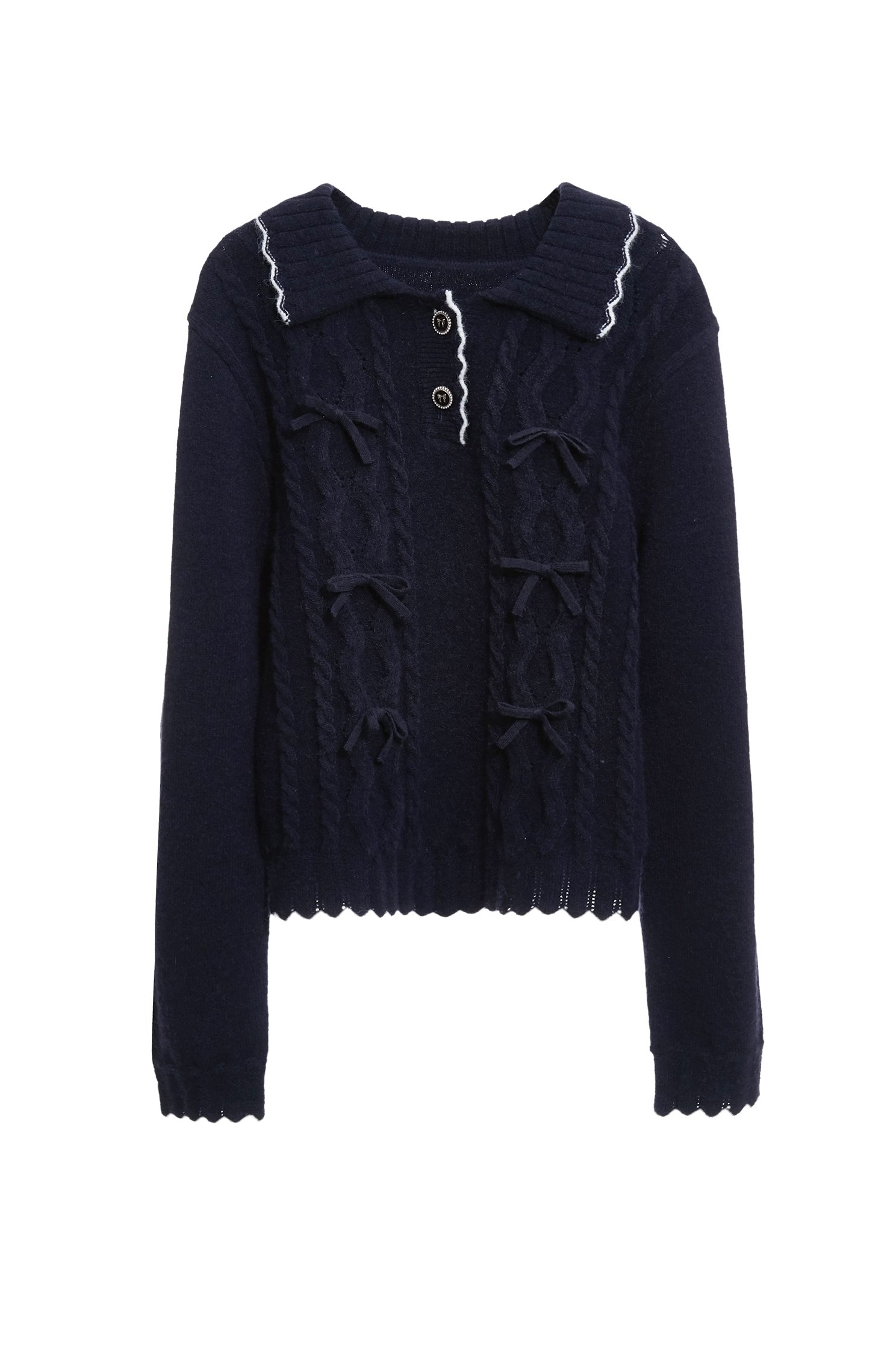 Bow Detail Navy Long Sleeve Knit TopBow Detail Navy Long Sleeve Knit Top,V-Neck T shirts,Office Looks,Tops,Season (AW) Look,Valentine,bows,Knitted,Knitted tops,Knitted tops