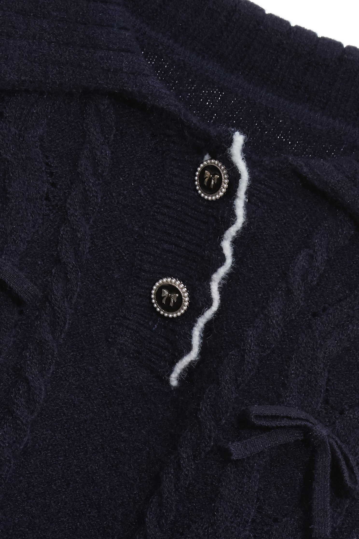 Bow Detail Navy Long Sleeve Knit TopBow Detail Navy Long Sleeve Knit Top,V-Neck T shirts,Office Looks,Tops,Season (AW) Look,Valentine,bows,Knitted,Knitted tops,Knitted tops