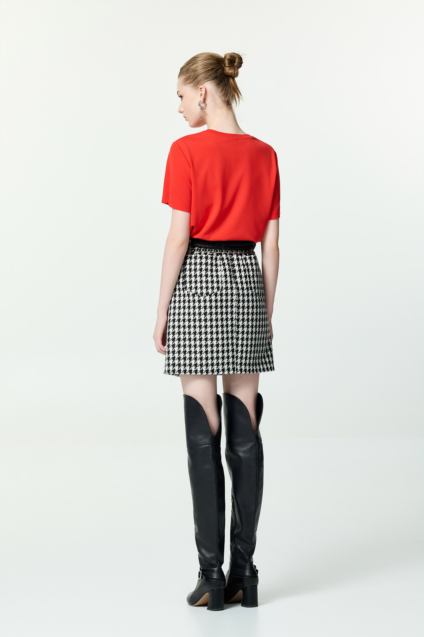 Front Slogan Embroidery Short Sleeve TeeFront Slogan Embroidery Short Sleeve Tee,Tops,Season (AW) Look,Embroidered